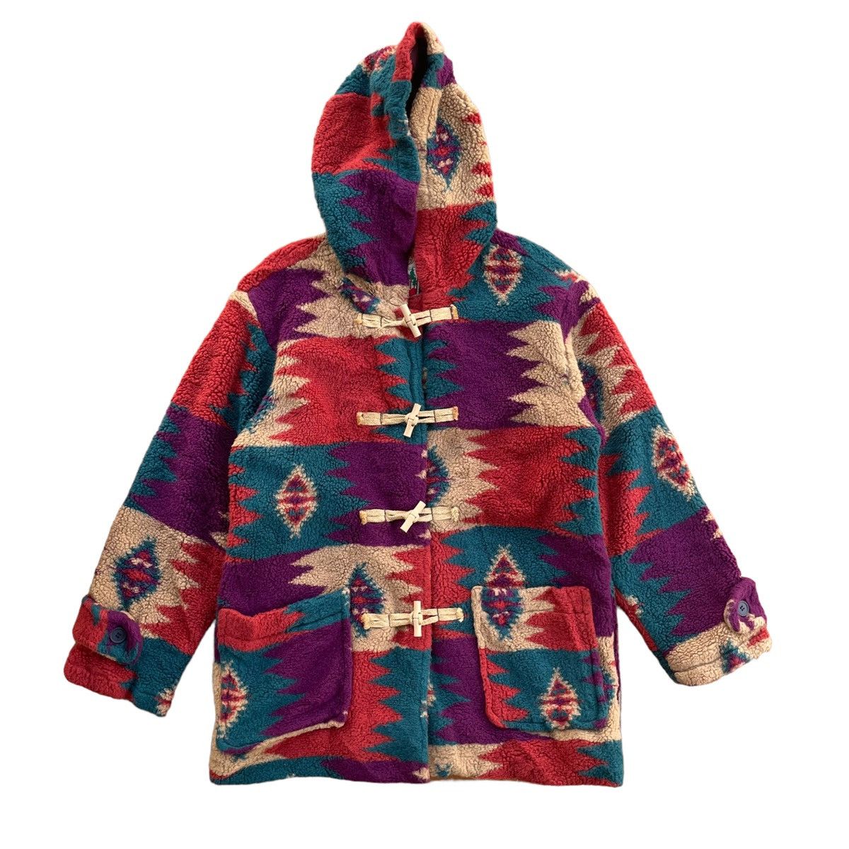 Beauty Beast × Japanese Brand × Native 💥Navajo Active Gear Japan Duffle Fleece Like Kapital Size US M / EU 48-50 / 2 - 1 Thumbnail