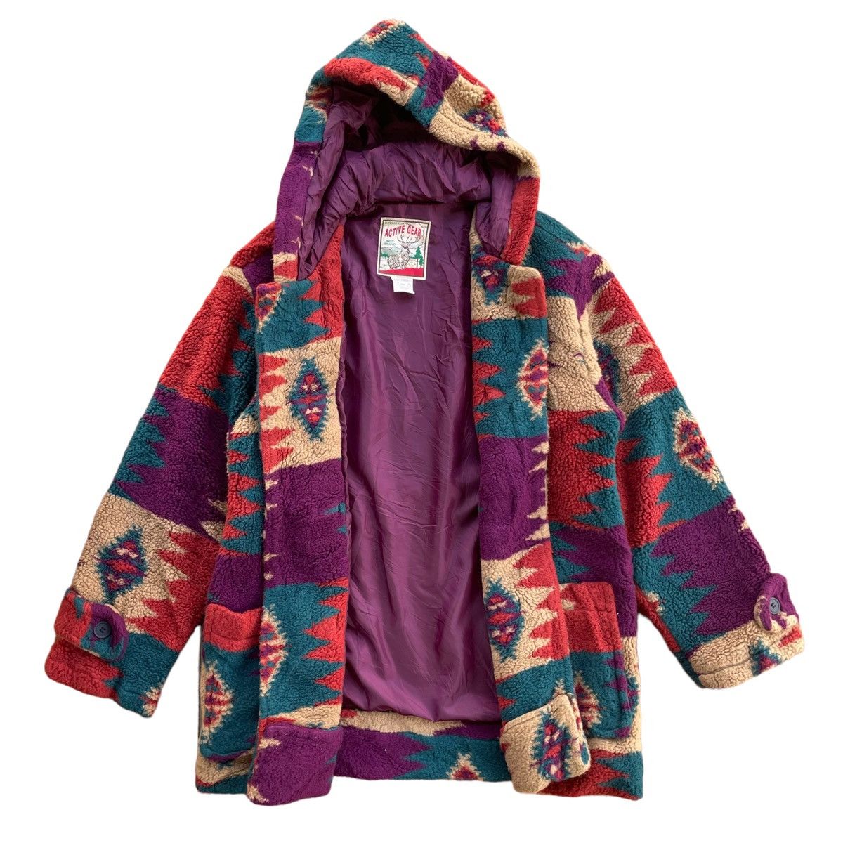 Beauty Beast × Japanese Brand × Native 💥Navajo Active Gear Japan Duffle Fleece Like Kapital Size US M / EU 48-50 / 2 - 2 Thumbnail