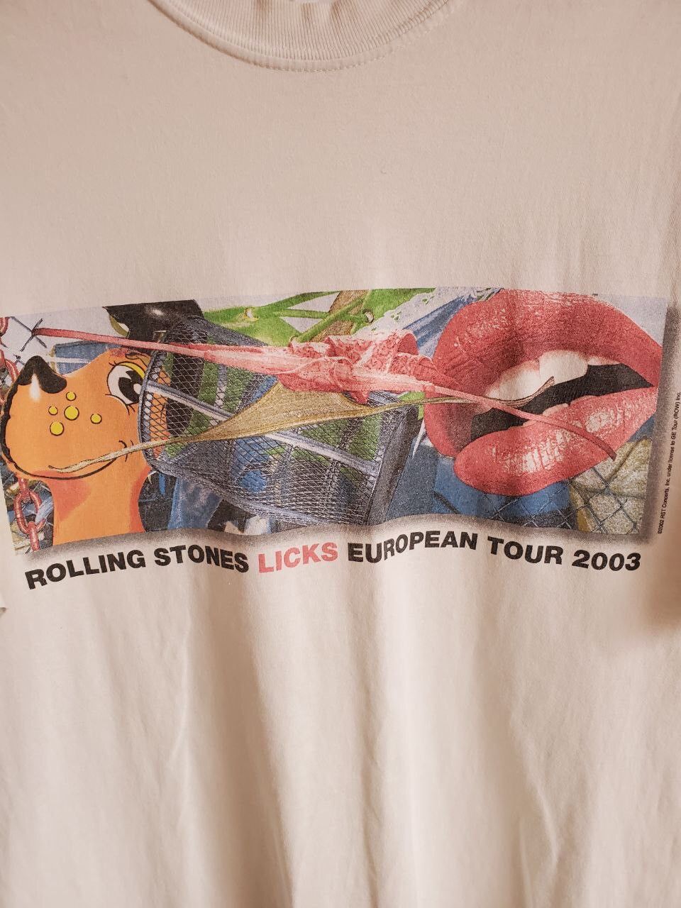 Vintage The Rolling Stones Licks European Tour 2003 T-Shirt