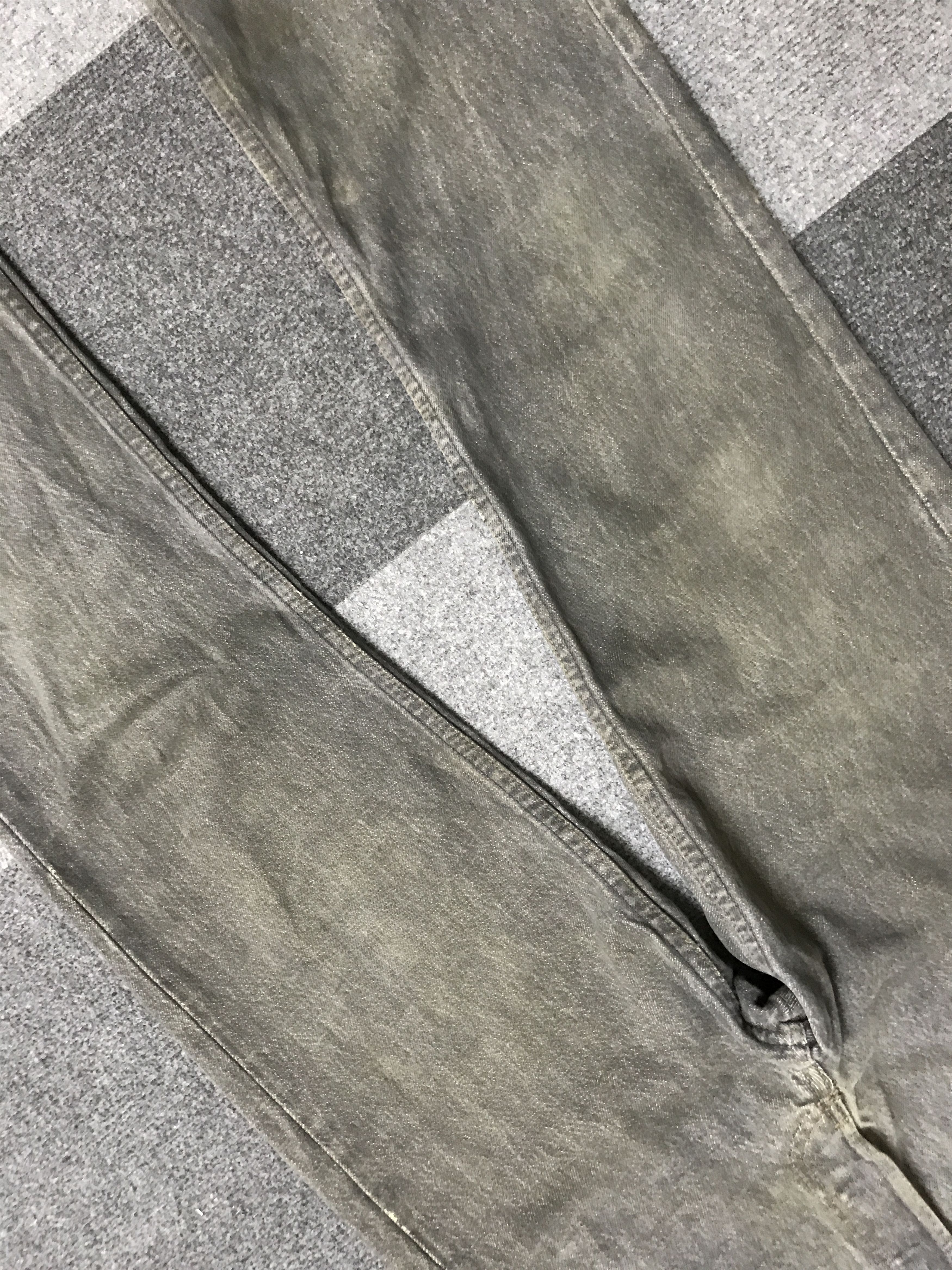 Levi's VL159- Vintage Levis 501 Dirty Black Wash Jeans Size US 27 - 3 Thumbnail