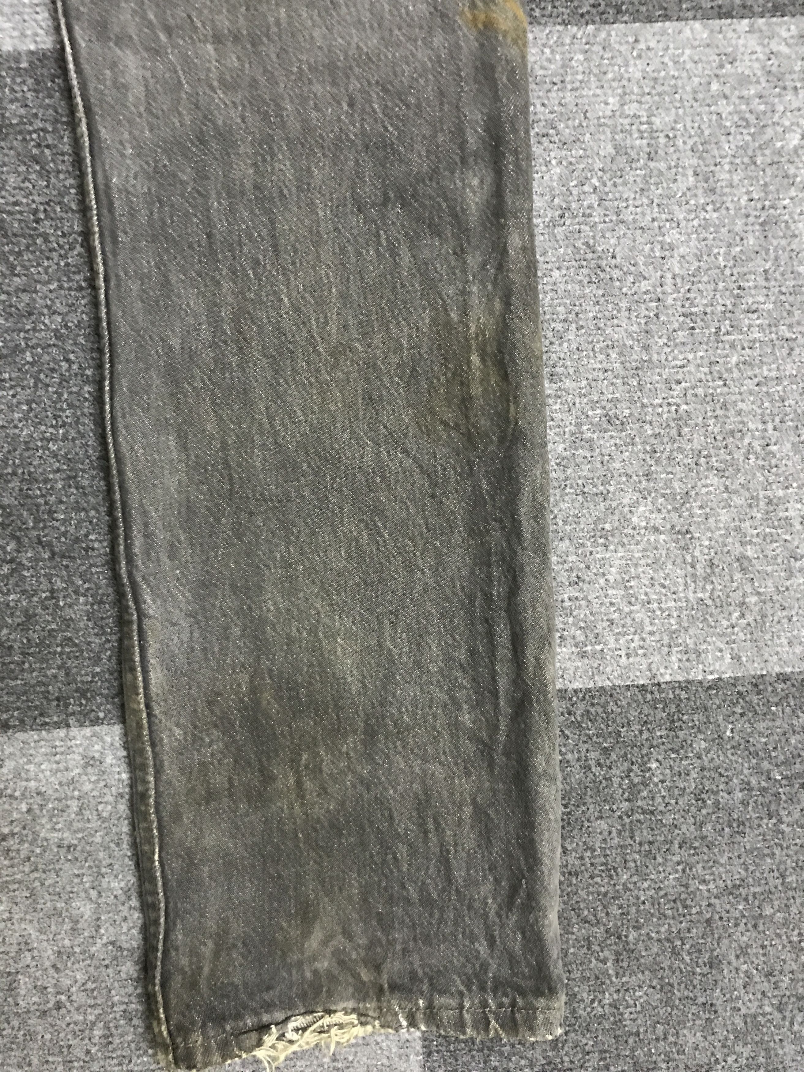 Levi's VL159- Vintage Levis 501 Dirty Black Wash Jeans Size US 27 - 15 Thumbnail