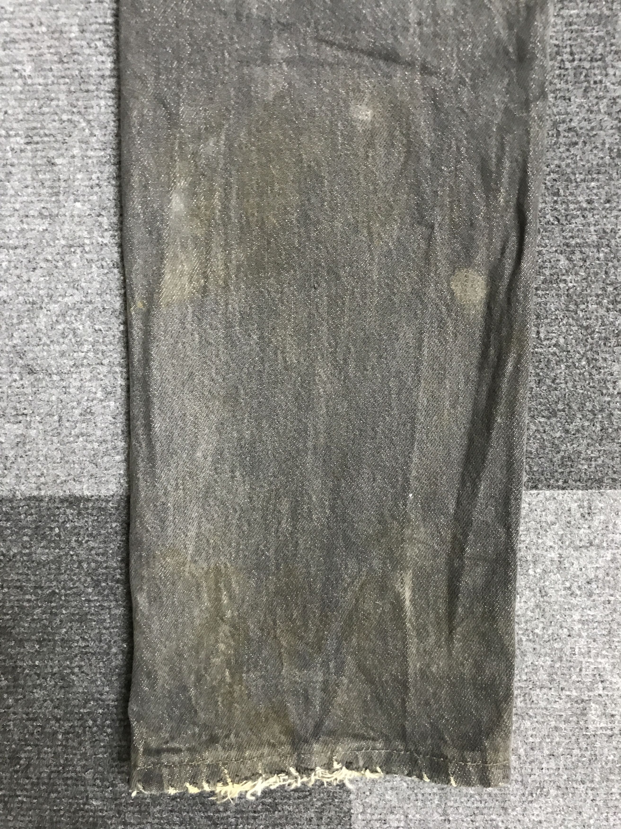 Levi's VL159- Vintage Levis 501 Dirty Black Wash Jeans Size US 27 - 14 Thumbnail