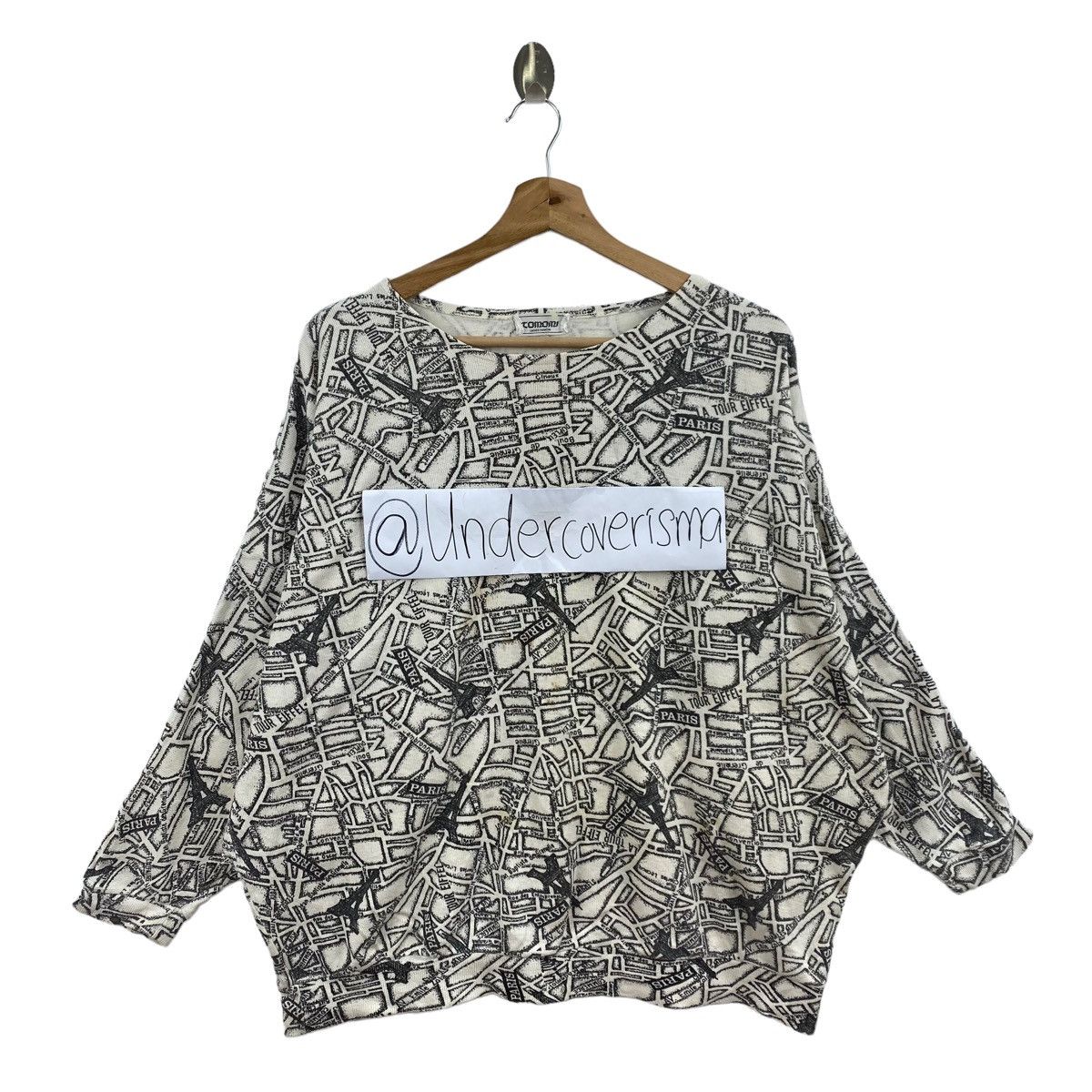 Japanese Brand TOMOMI Ladies Fashio Paris Street Overprint Oversize Size XXL / US 16-18 / IT 52-54 - 1 Thumbnail