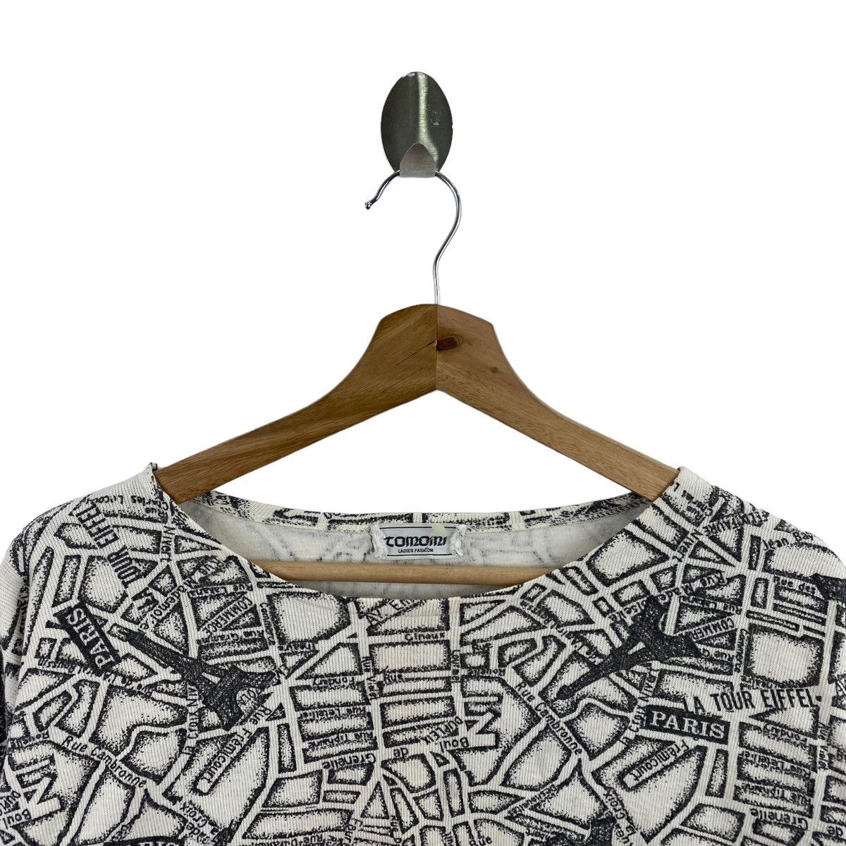 Japanese Brand TOMOMI Ladies Fashio Paris Street Overprint Oversize Size XXL / US 16-18 / IT 52-54 - 2 Thumbnail