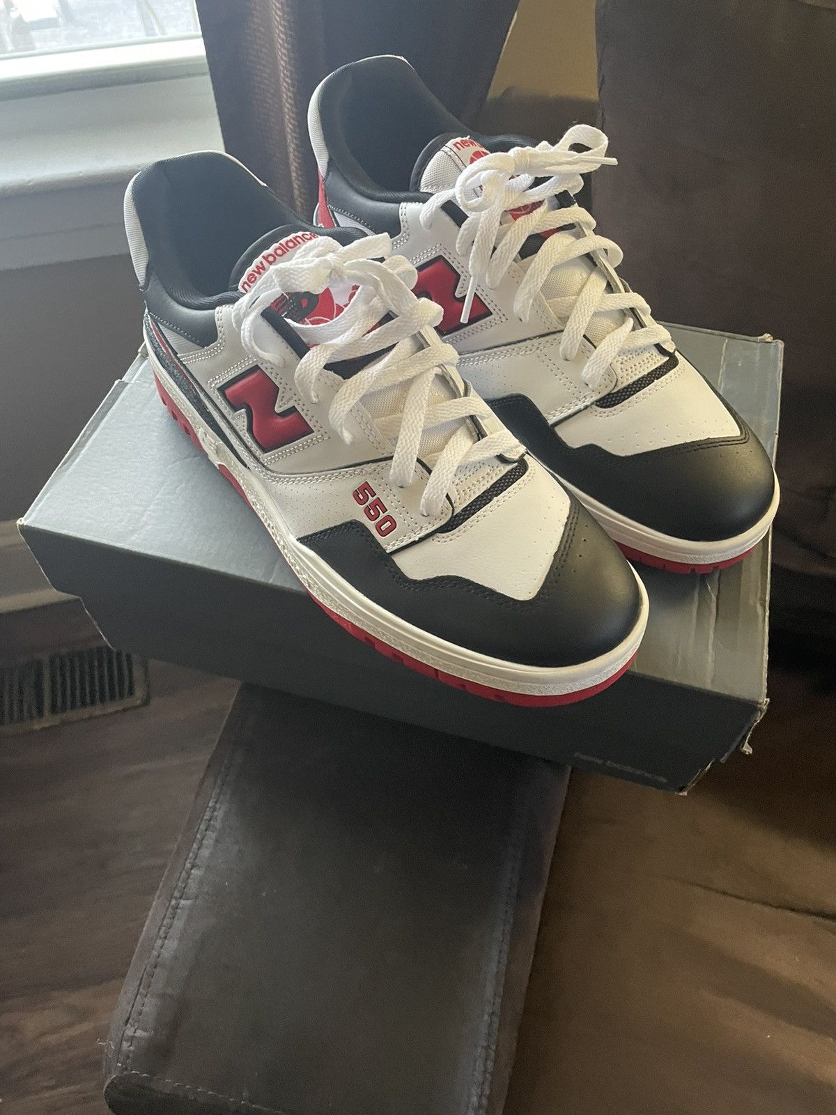 New Balance New Balance 550 "Team Red" Size US 10.5 / EU 43-44 - 2 Thumbnail
