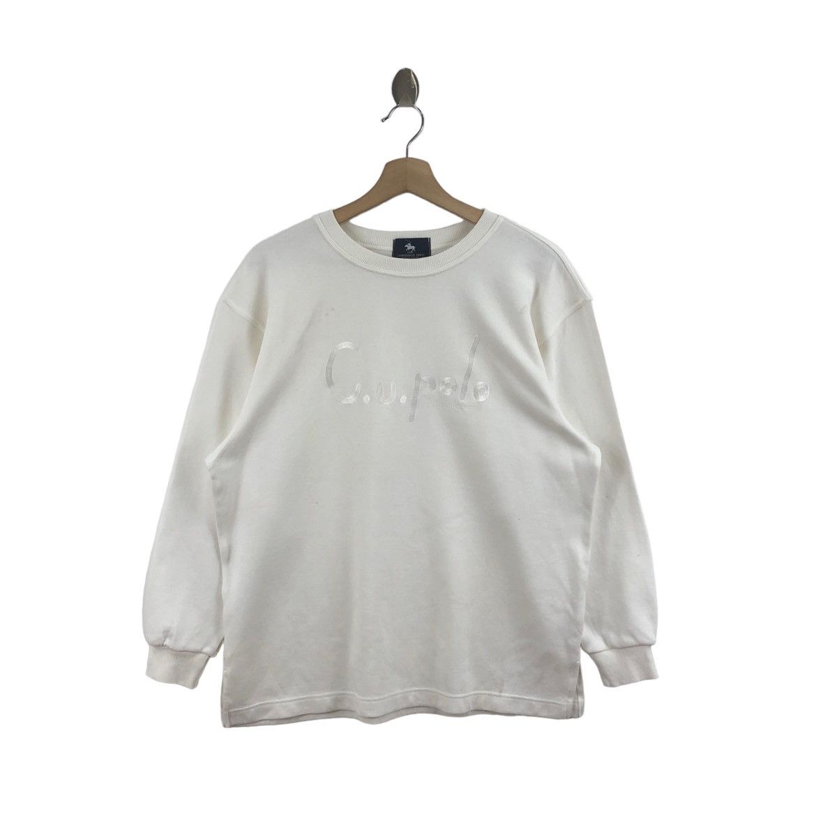 Pick!! Vtg POLO CLUB Big Logo Embroidery Sweatshirt Pullover