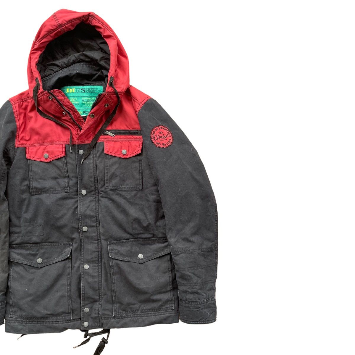 Diesel 💥DIESEL URBAN UTILITY HOODIE JACKET Size US L / EU 52-54 / 3 - 4 Thumbnail