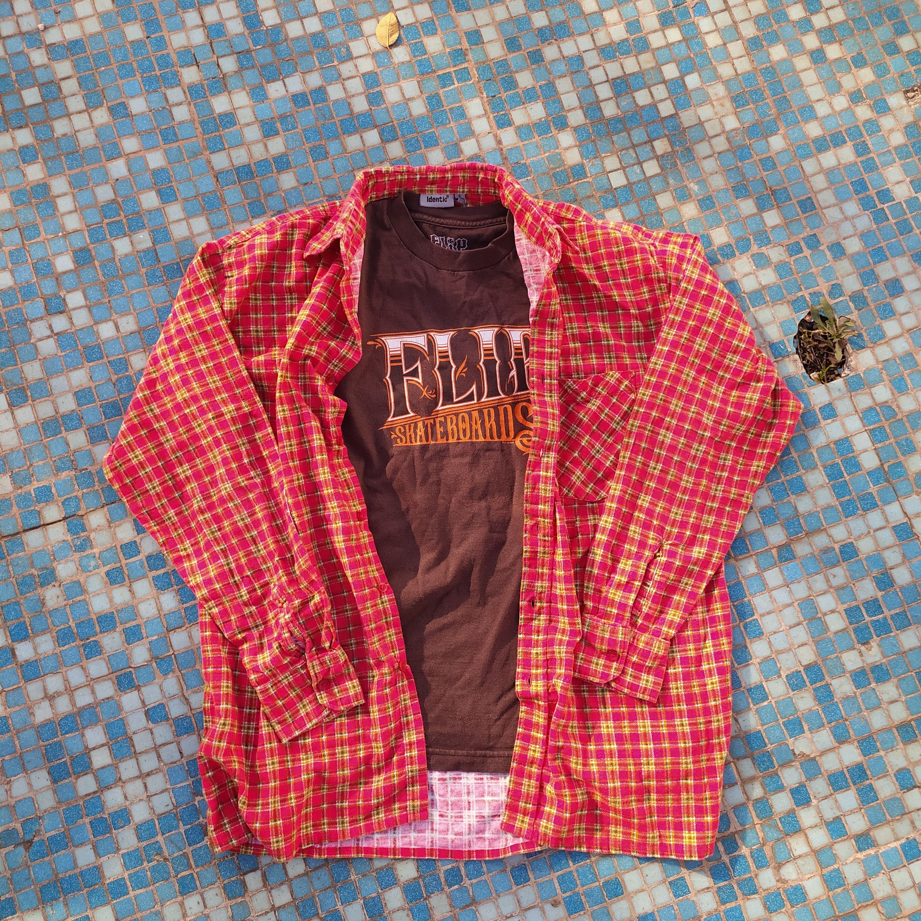 Flannel × Vintage Vintage Y2K Travis Scott style Plated Flannel Shirt Size US L / EU 52-54 / 3 - 1 Thumbnail