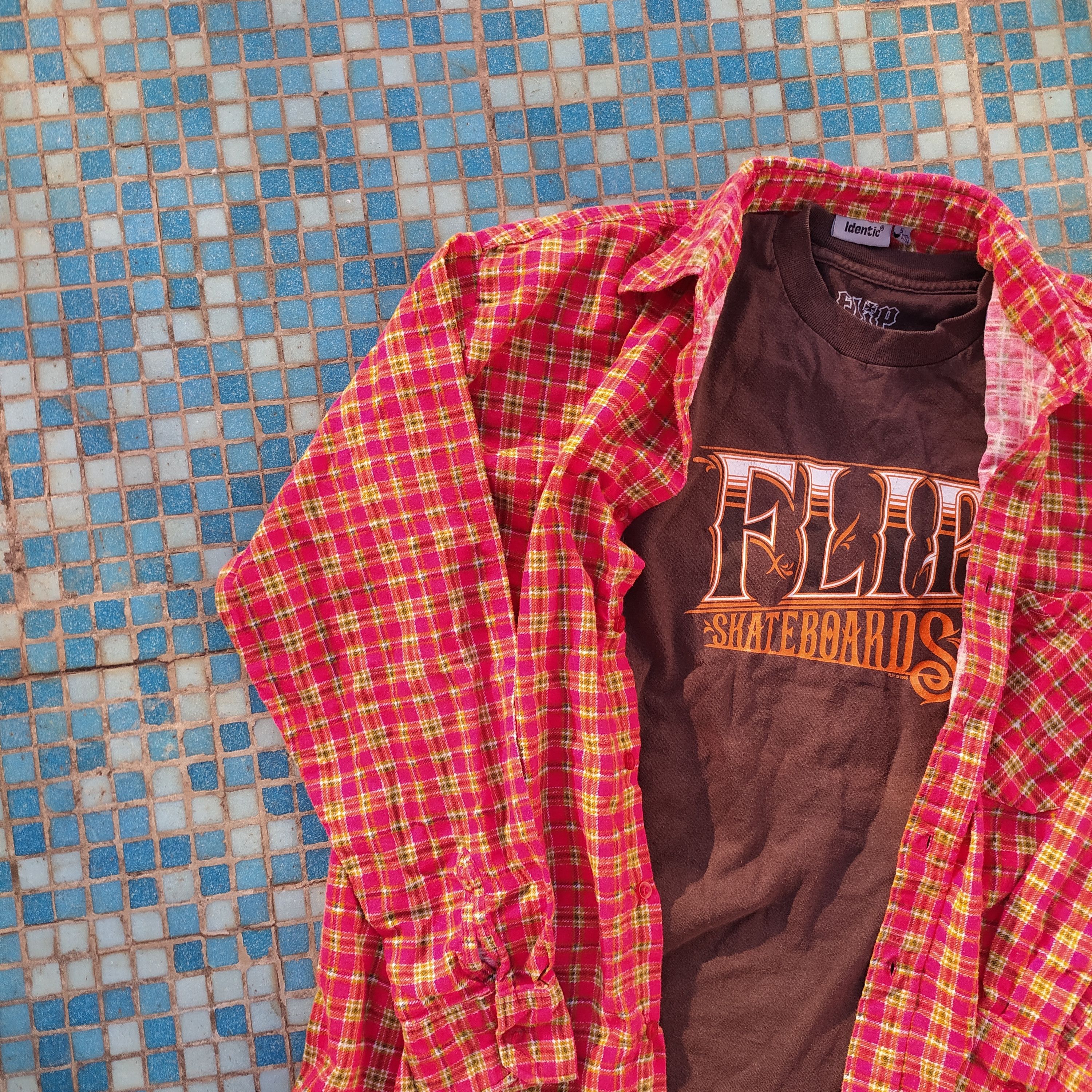 Flannel × Vintage Vintage Y2K Travis Scott style Plated Flannel Shirt Size US L / EU 52-54 / 3 - 2 Thumbnail