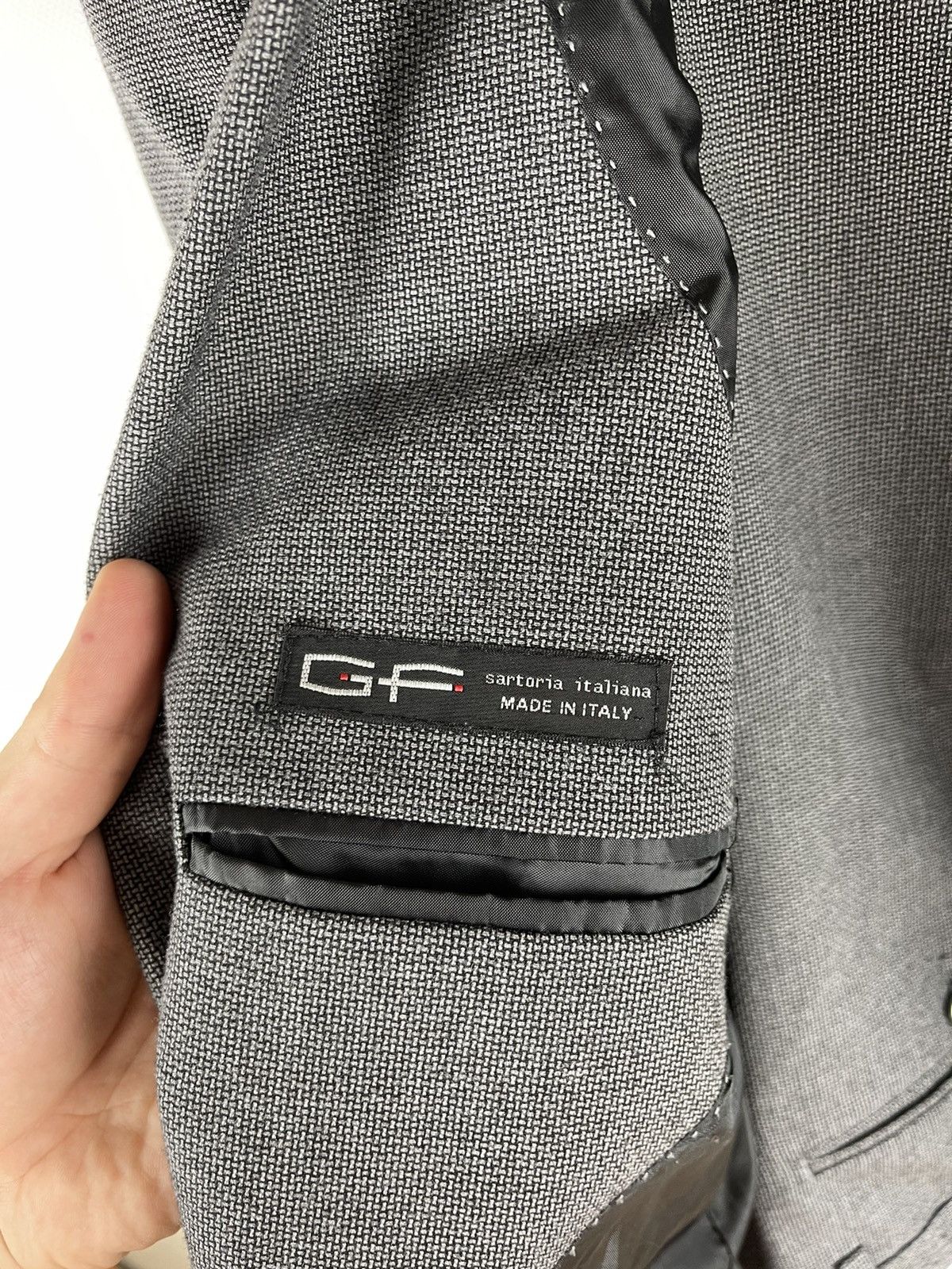 Other GF Sartoria Italiana Italy 2 pcs blazer pants suit pattern Size 38R - 10 Thumbnail