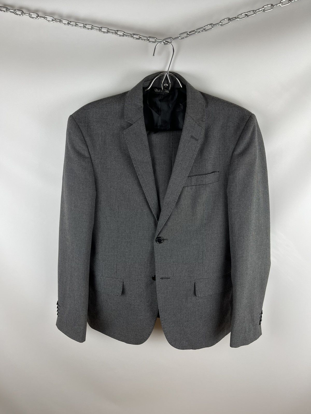 Other GF Sartoria Italiana Italy 2 pcs blazer pants suit pattern Size 38R - 2 Thumbnail