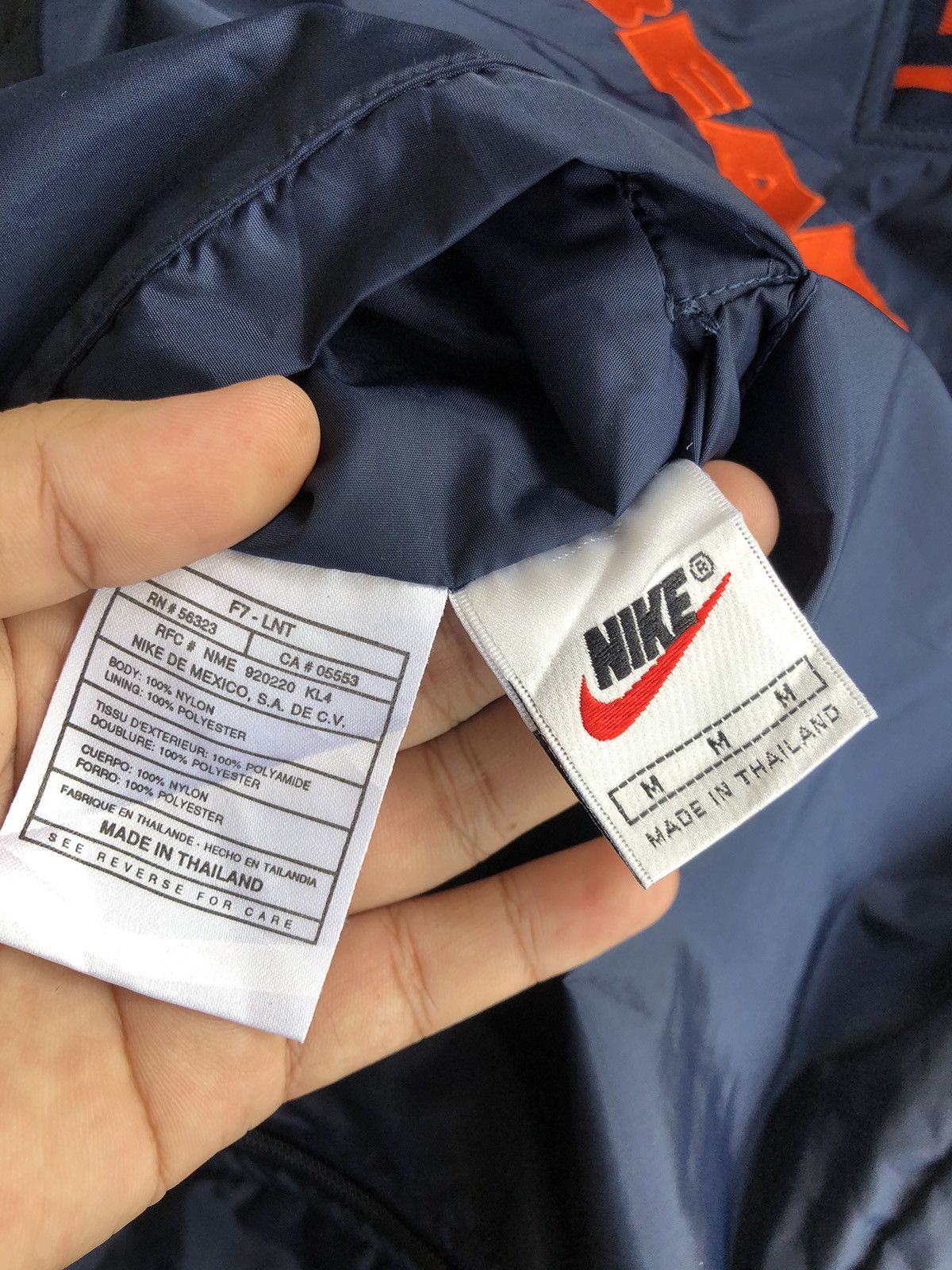 Nike × Pro Line × Vintage Vintage NIKE Swoosh Embroidery Reversible windbreaker Size US M / EU 48-50 / 2 - 11 Thumbnail