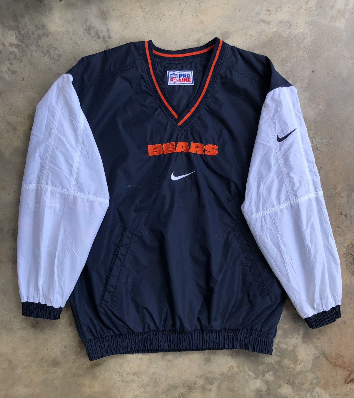 Nike × Pro Line × Vintage Vintage NIKE Swoosh Embroidery Reversible windbreaker Size US M / EU 48-50 / 2 - 3 Thumbnail