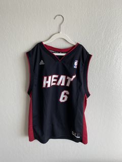 Rare LeBron James Miami Heat Adidas Men’s Black/white Jersey XL #6