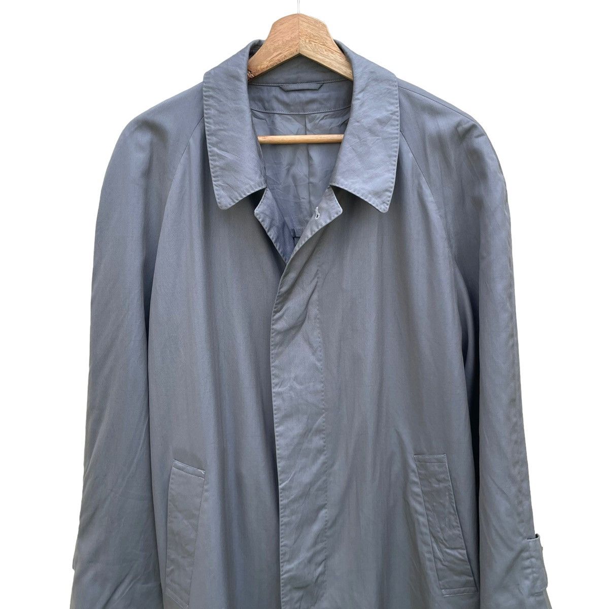 Balenciaga × Vintage 💥 Vintage Balenciaga Long Trench Linen Jacket Size US L / EU 52-54 / 3 - 4 Thumbnail