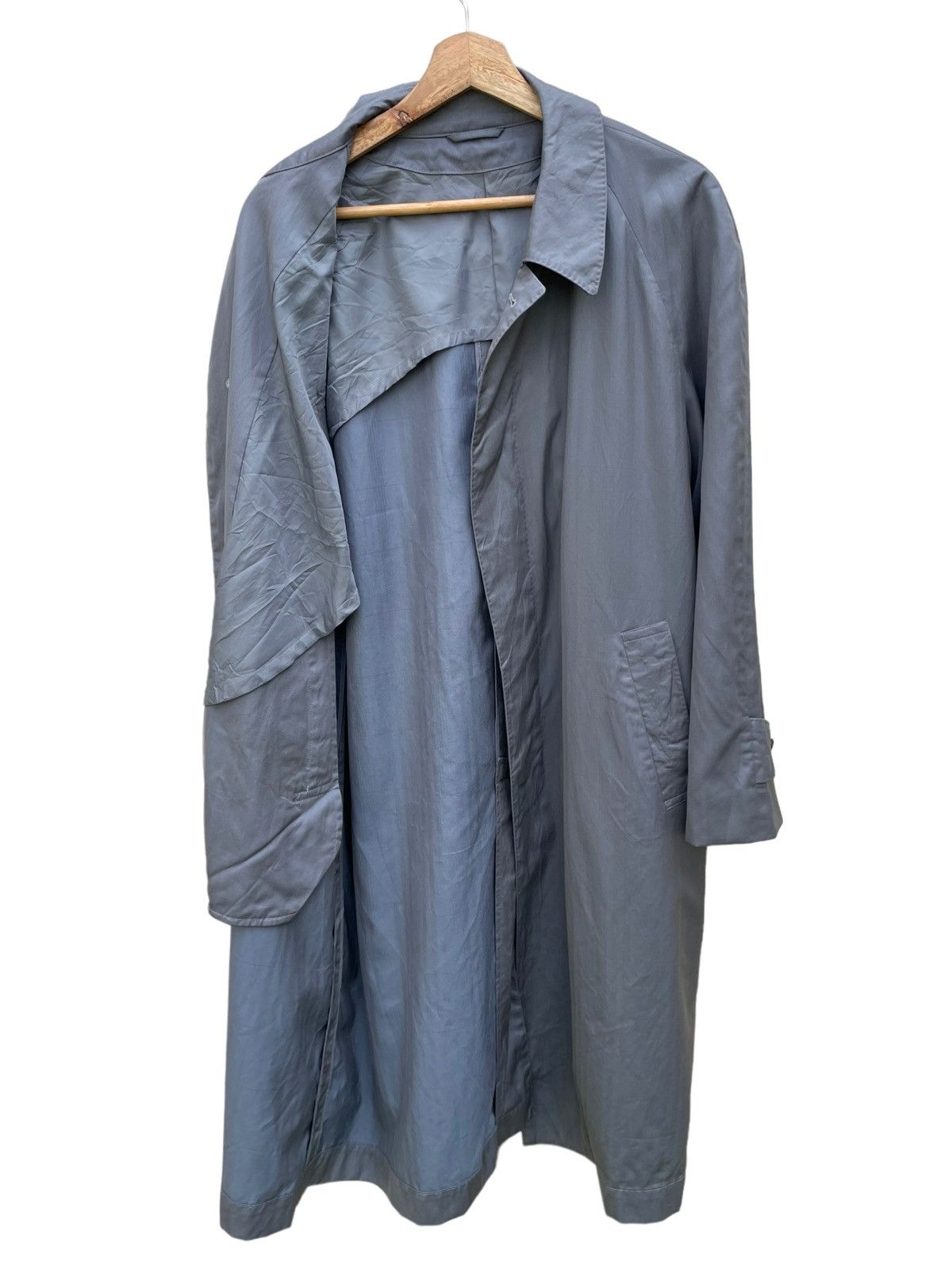 Balenciaga × Vintage 💥 Vintage Balenciaga Long Trench Linen Jacket Size US L / EU 52-54 / 3 - 5 Thumbnail