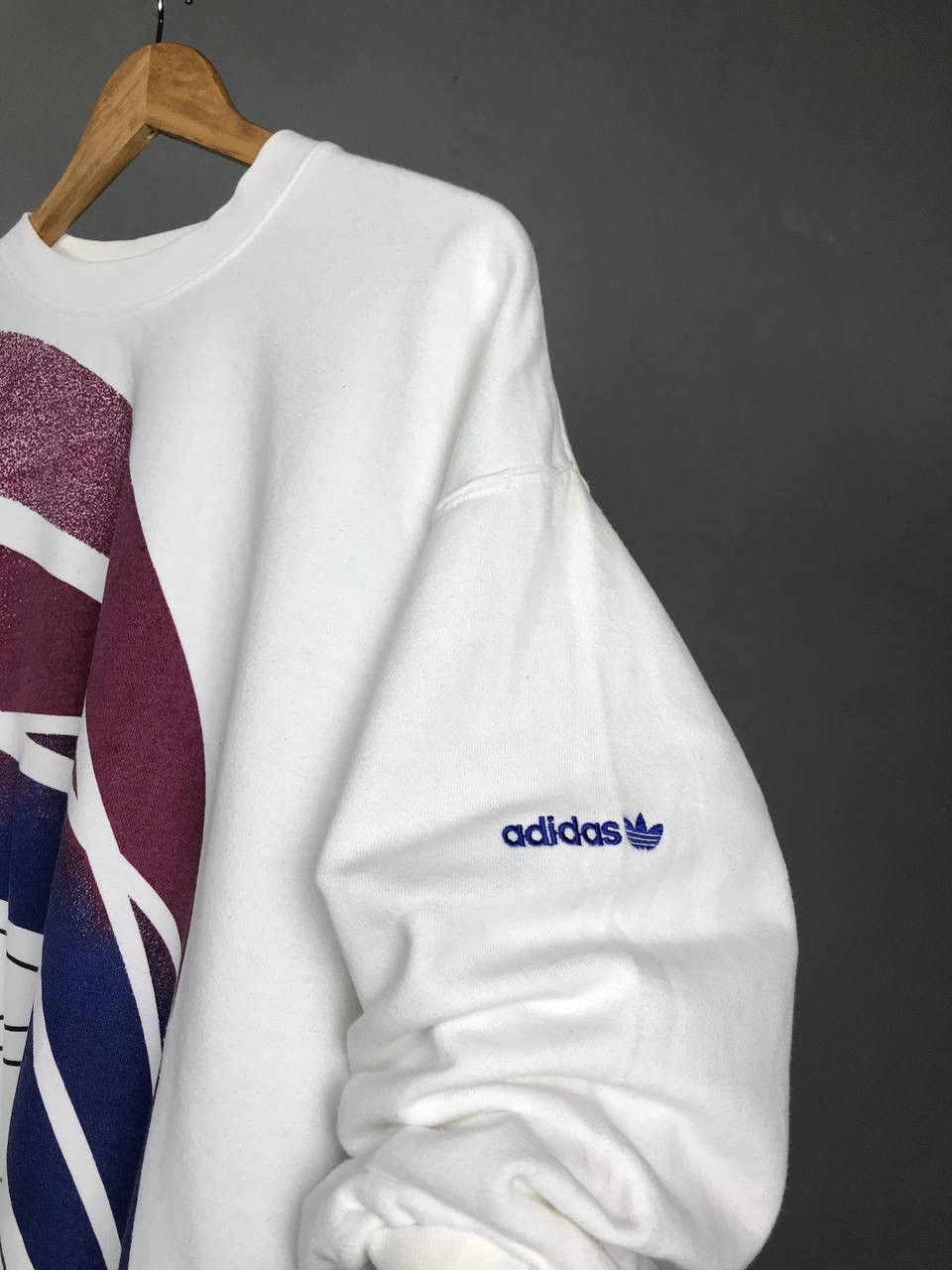 Vintage Adidas vintage streetwear overprinted sweatshirt Size US M / EU 48-50 / 2 - 3 Thumbnail