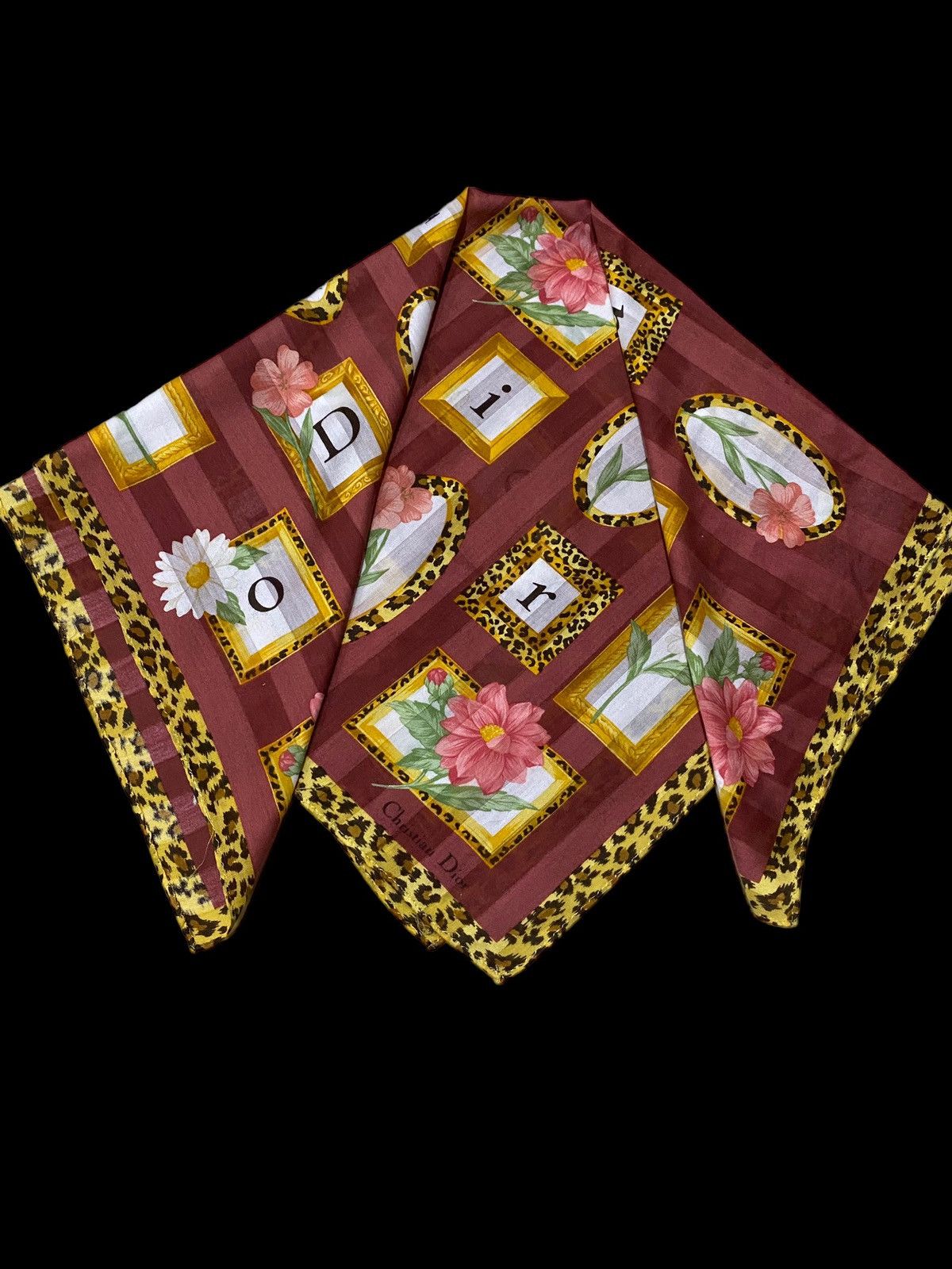 Christian Dior Monsieur × Dior CD handkerchief by DIOR Size ONE SIZE - 5 Thumbnail