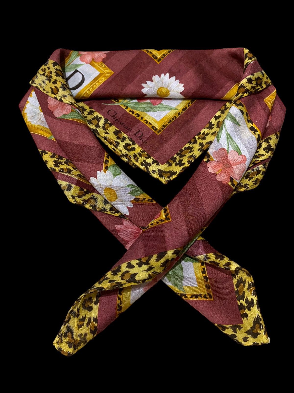 Christian Dior Monsieur × Dior CD handkerchief by DIOR Size ONE SIZE - 7 Thumbnail