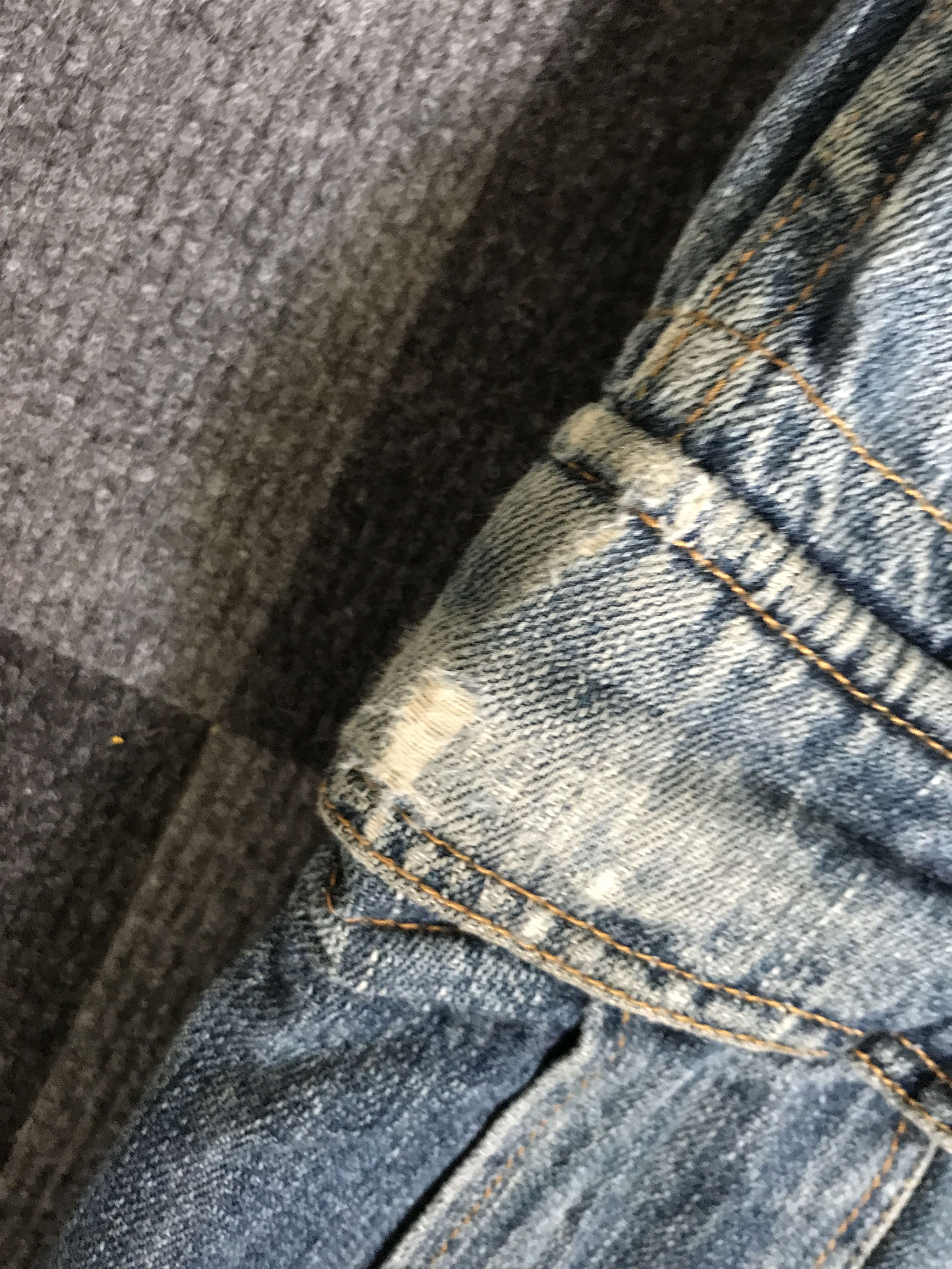 Global Work CP193 GLOBAL WORK Japan Faded Cargo Jeans Size US 35 - 10 Thumbnail