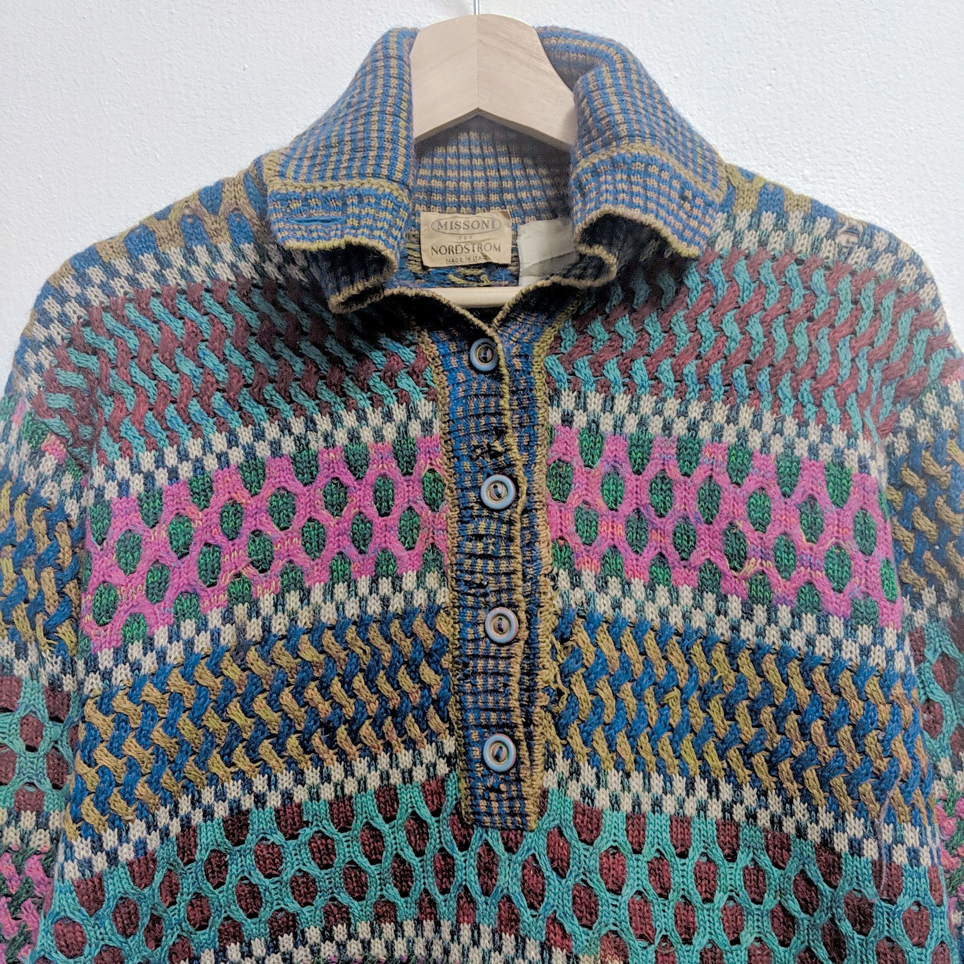 Missoni Vintage Missoni Nordstrom Stripe Mix Italy Knitwear Sweater Size US M / EU 48-50 / 2 - 12 Thumbnail