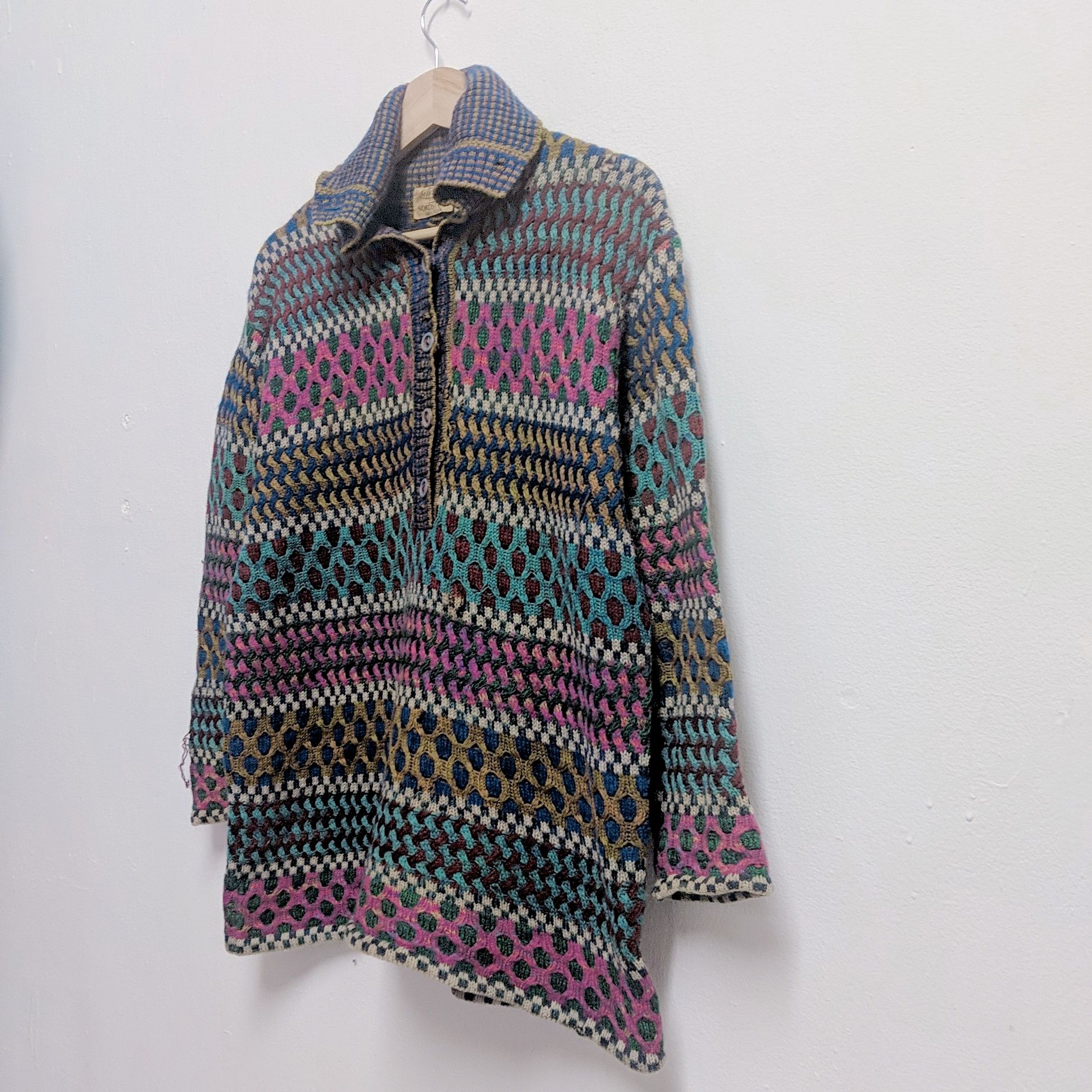Missoni Vintage Missoni Nordstrom Stripe Mix Italy Knitwear Sweater Size US M / EU 48-50 / 2 - 7 Thumbnail