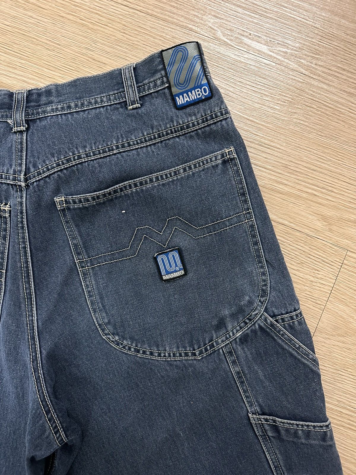 Beauty Beast × Mambo × Vintage Rare And Beautiful Vintage Mambo Denim Carpenter Baggy Jorts Size US 32 / EU 48 - 9 Thumbnail
