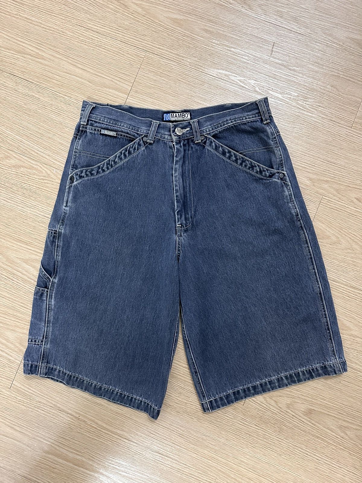 Beauty Beast × Mambo × Vintage Rare And Beautiful Vintage Mambo Denim Carpenter Baggy Jorts Size US 32 / EU 48 - 3 Thumbnail