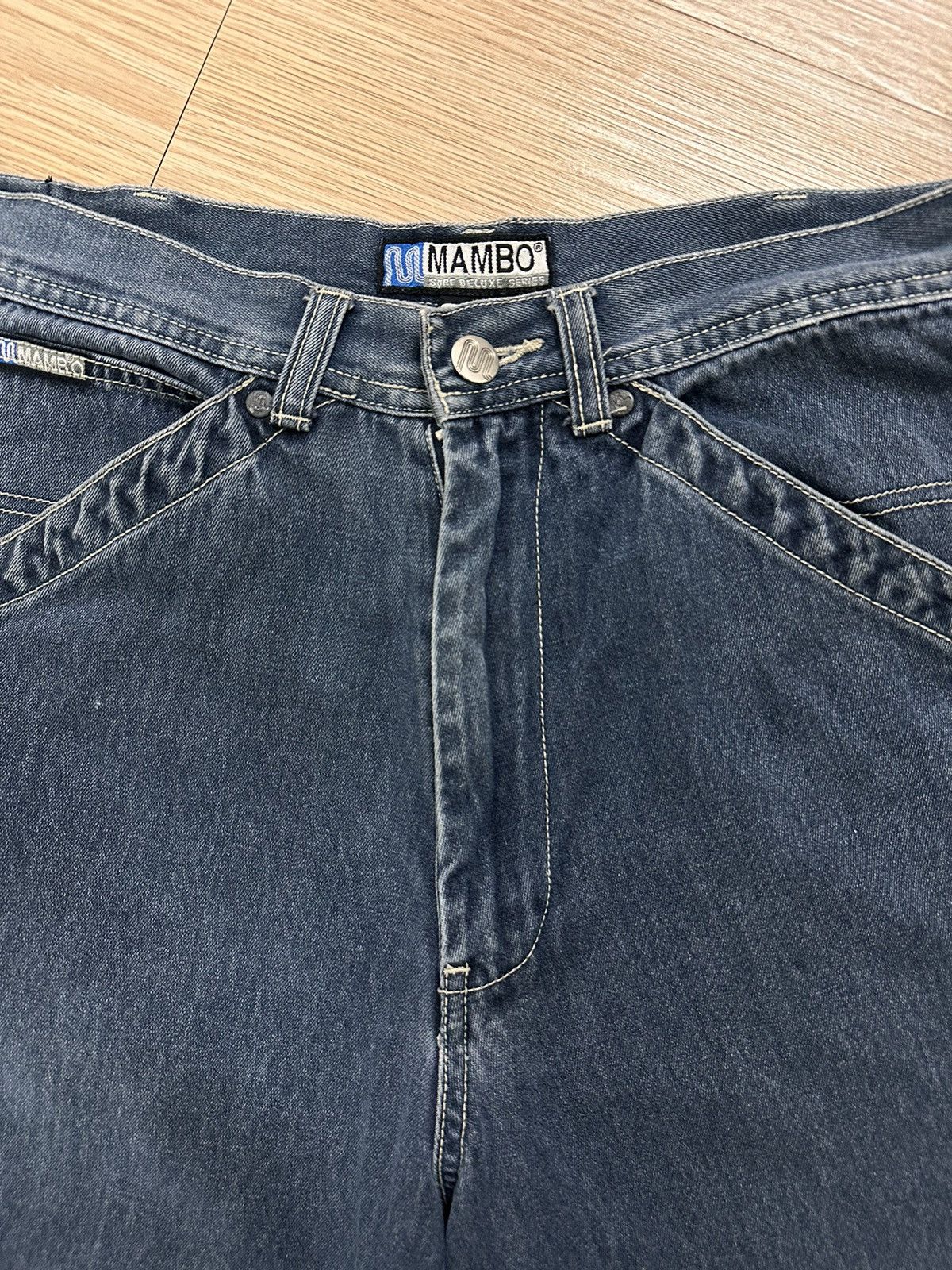 Beauty Beast × Mambo × Vintage Rare And Beautiful Vintage Mambo Denim Carpenter Baggy Jorts Size US 32 / EU 48 - 4 Thumbnail