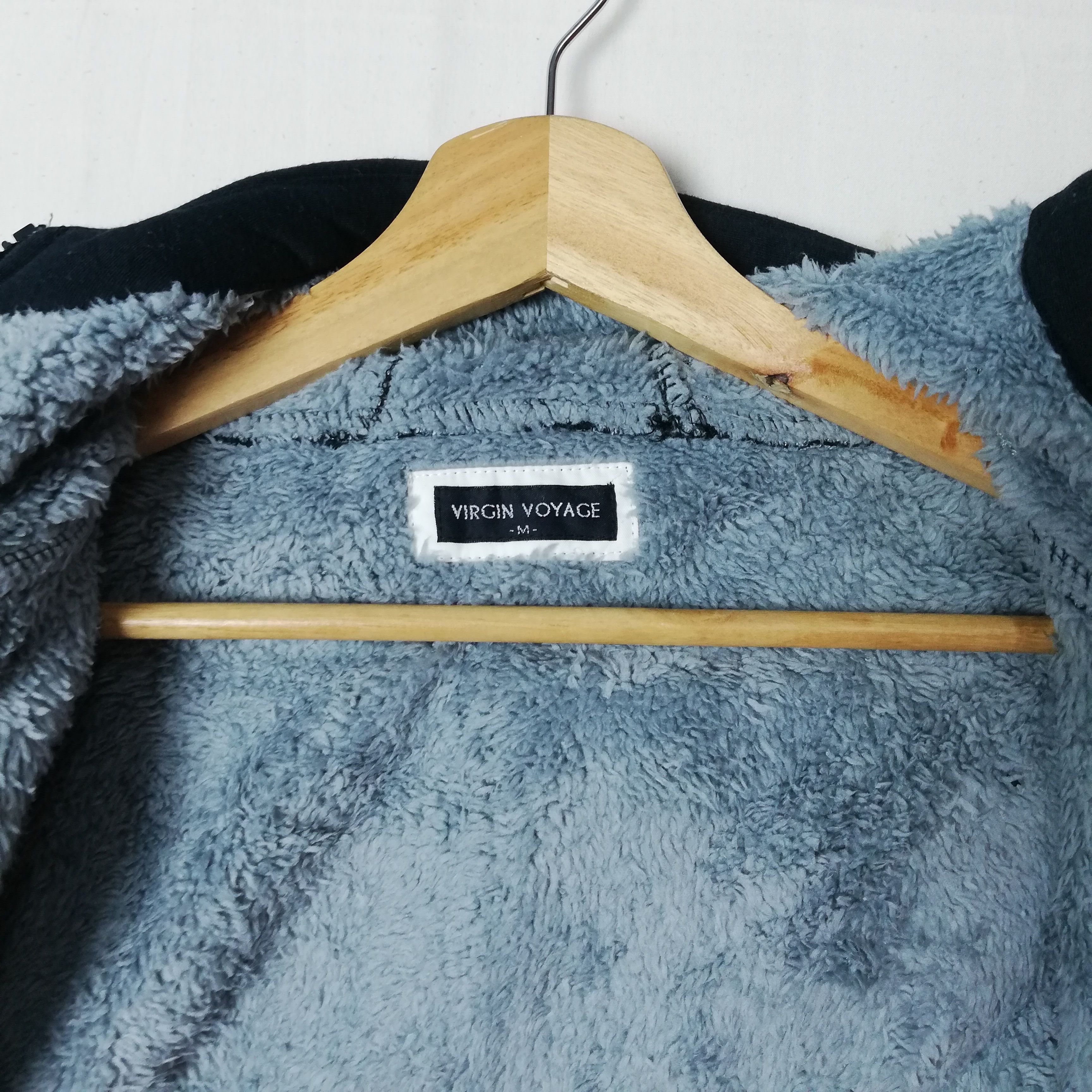 Japanese Brand Vintage Virgin Voyage Zipper Hoodie Sweater Blank Size US M / EU 48-50 / 2 - 6 Thumbnail