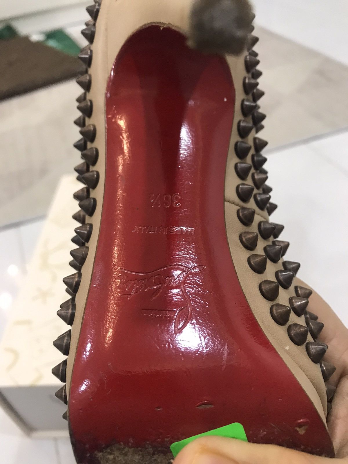 Christian Louboutin CHRISTIAN LOUBOUTIN SPIKE PUMP Size US 5.5 / IT 35.5 - 6 Thumbnail