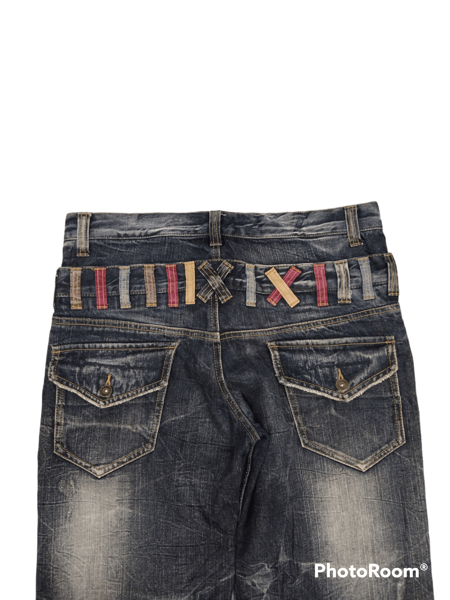 If Six Was Nine × Vintage 🔥WASHED BLUE ELECTRIC SHOCK⚡BLOW BY BLUE Size US 33 - 5 Thumbnail