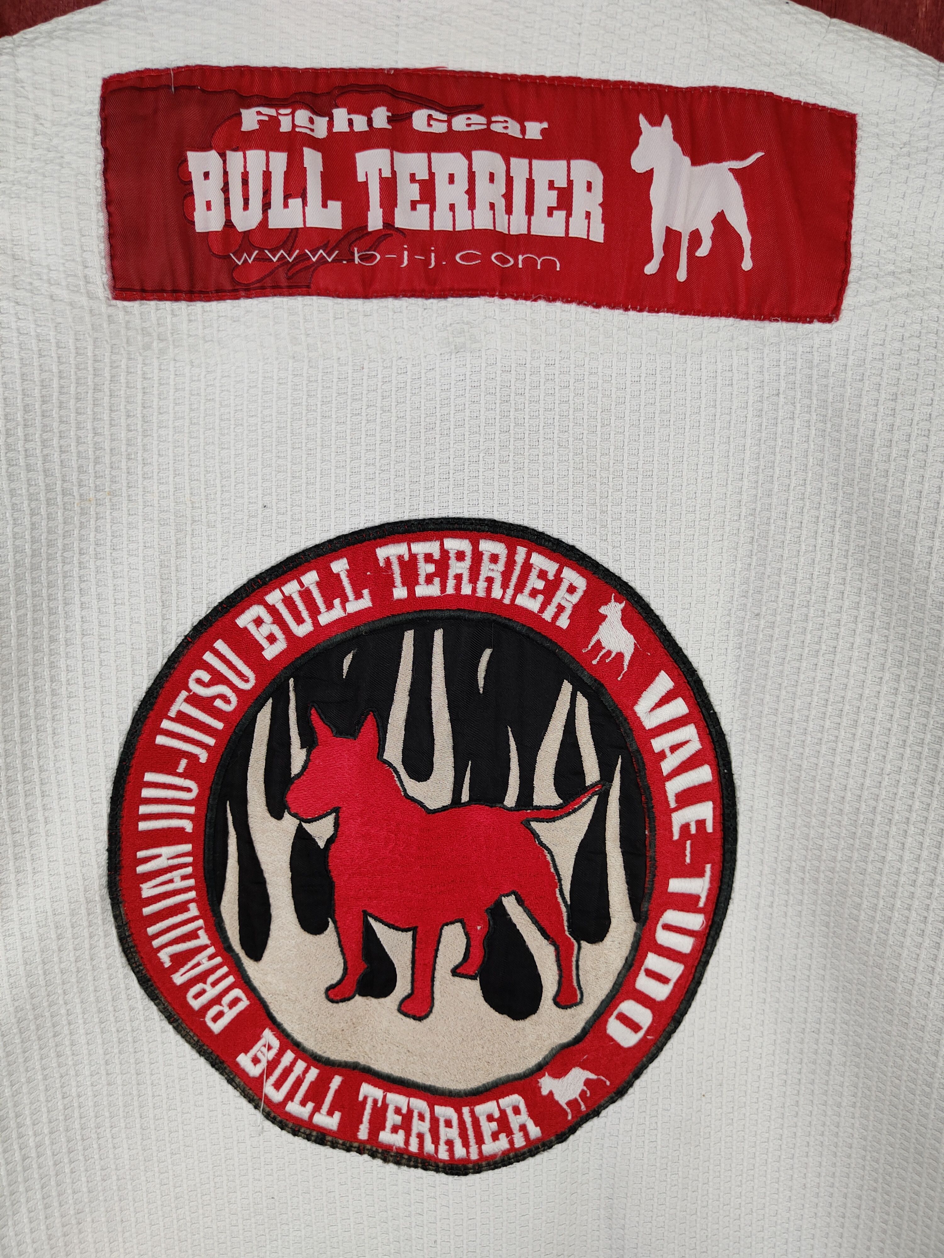 Japanese Brand Bull Terrier Fight Gear-Brazilian Jiu Jutsu White #5924 Size US L / EU 52-54 / 3 - 14 Thumbnail