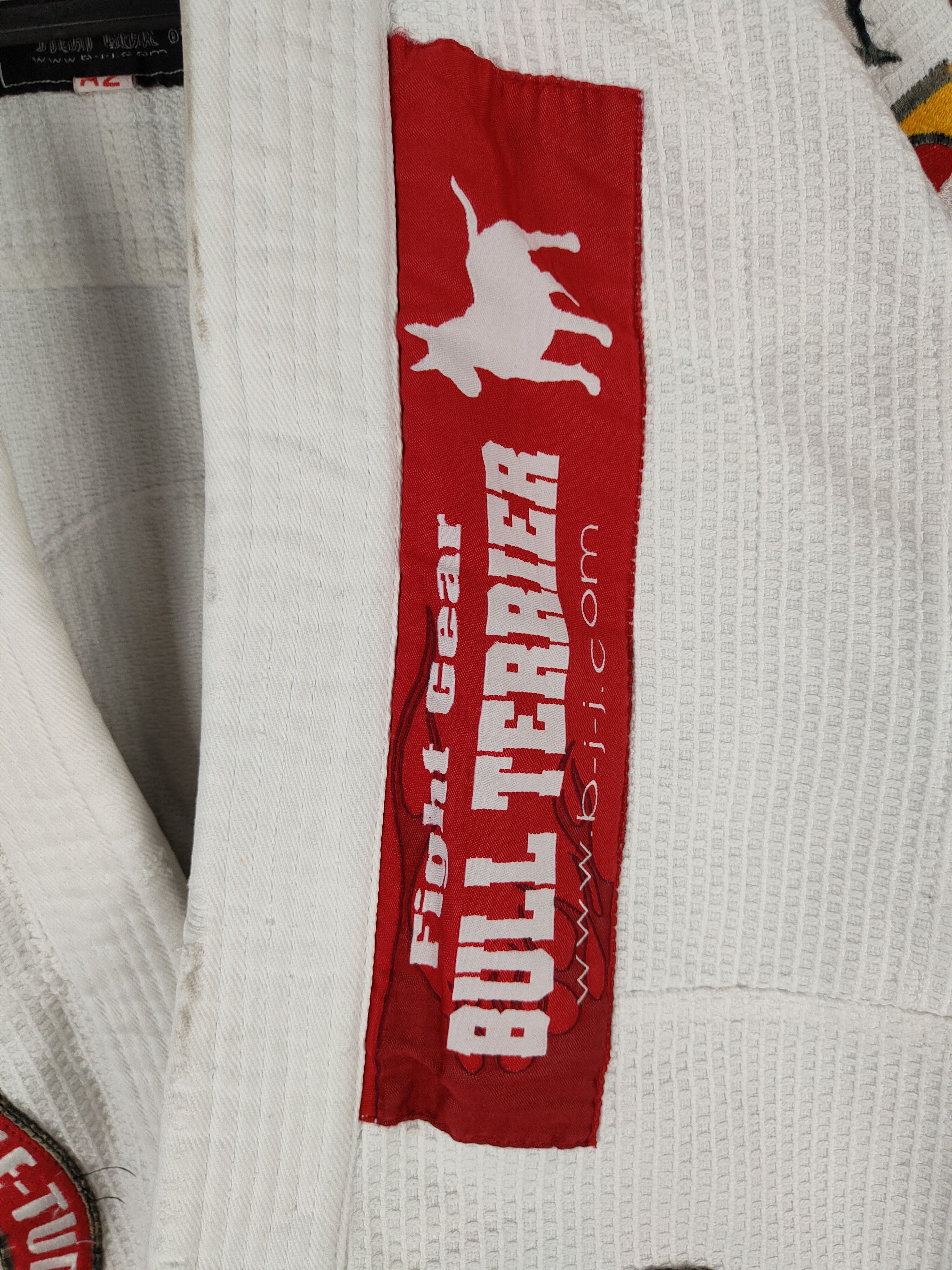 Japanese Brand Bull Terrier Fight Gear-Brazilian Jiu Jutsu White #5924 Size US L / EU 52-54 / 3 - 6 Thumbnail