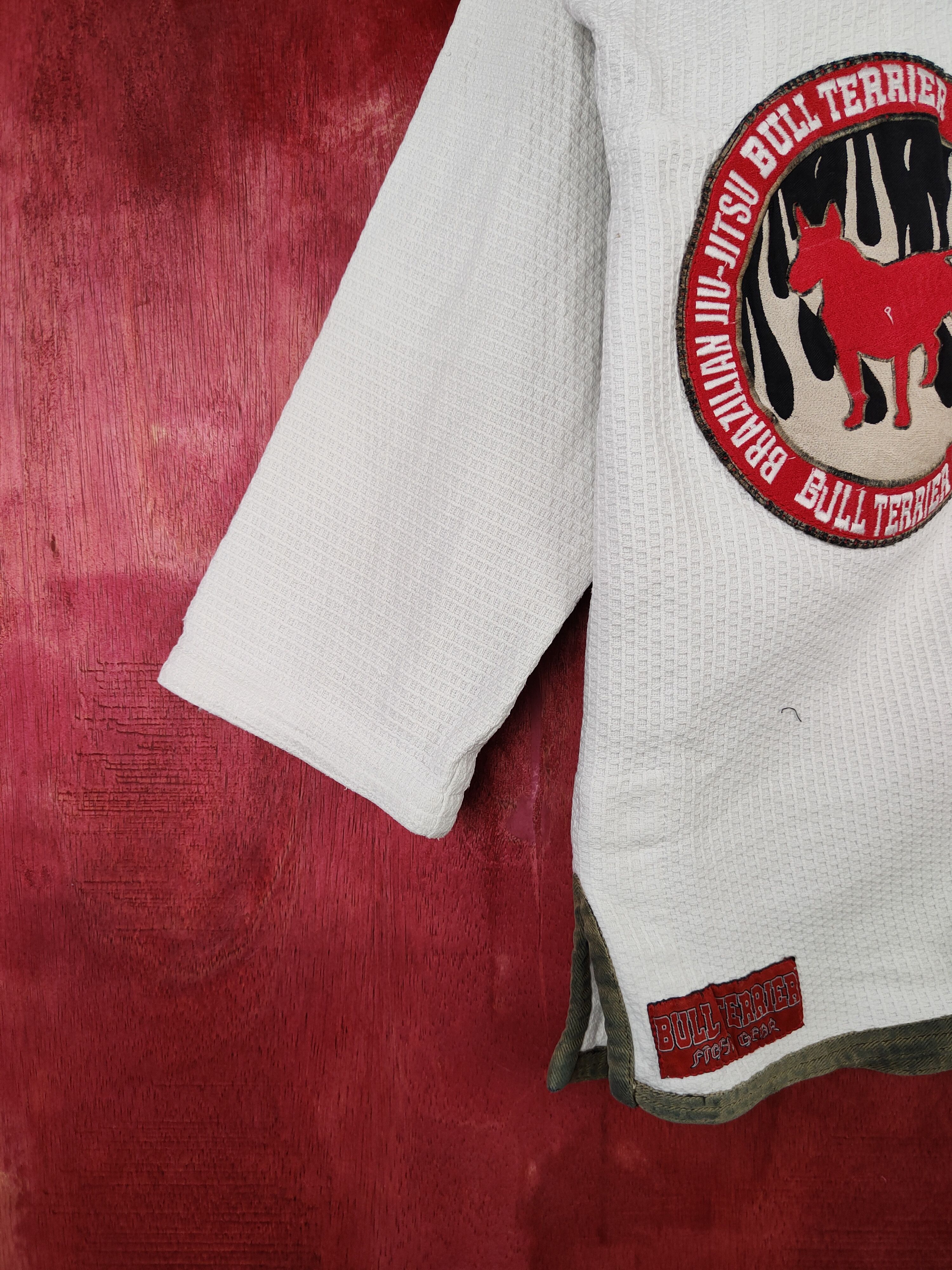 Japanese Brand Bull Terrier Fight Gear-Brazilian Jiu Jutsu White #5924 Size US L / EU 52-54 / 3 - 10 Thumbnail