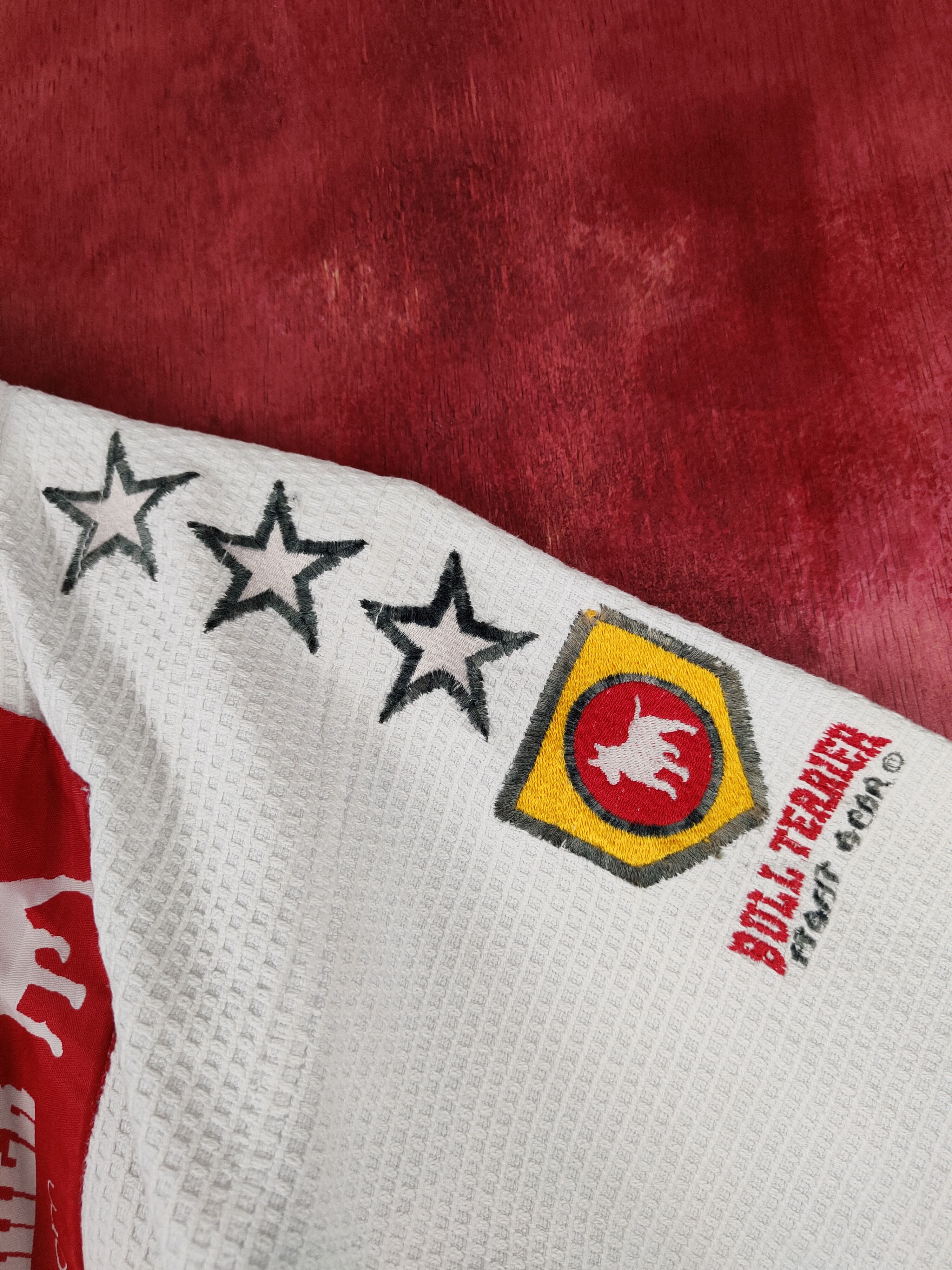 Japanese Brand Bull Terrier Fight Gear-Brazilian Jiu Jutsu White #5924 Size US L / EU 52-54 / 3 - 5 Thumbnail