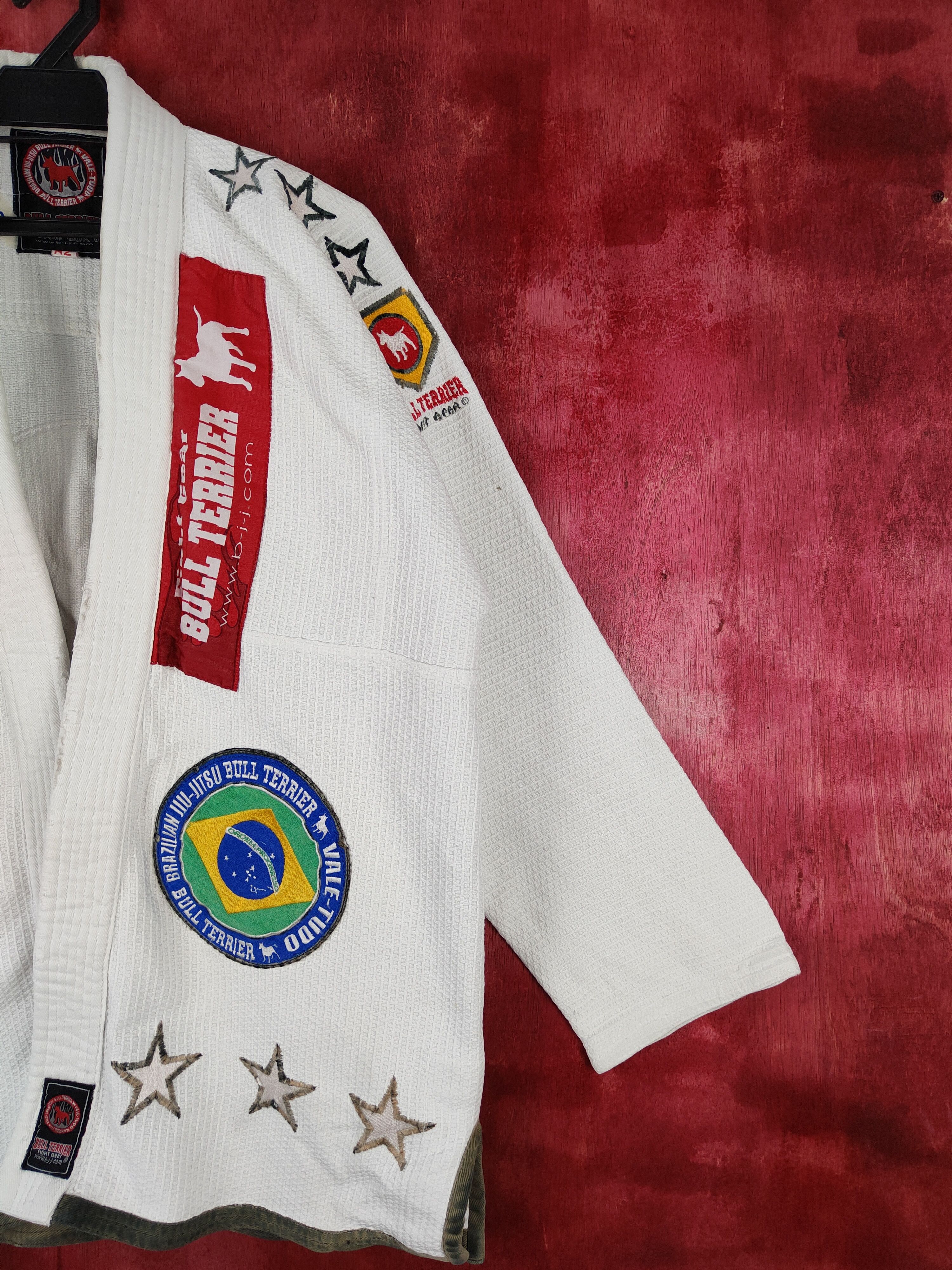 Japanese Brand Bull Terrier Fight Gear-Brazilian Jiu Jutsu White #5924 Size US L / EU 52-54 / 3 - 11 Thumbnail