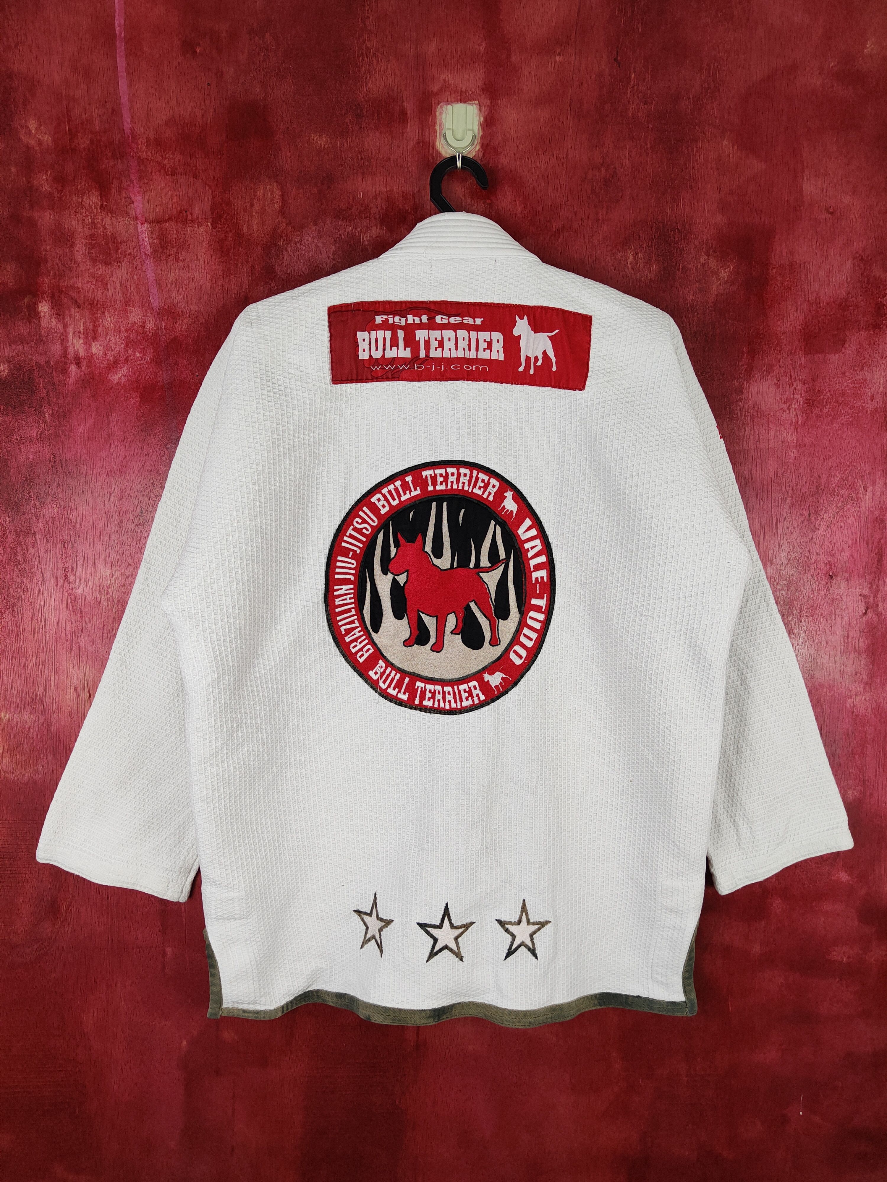 Japanese Brand Bull Terrier Fight Gear-Brazilian Jiu Jutsu White #5924 Size US L / EU 52-54 / 3 - 13 Thumbnail