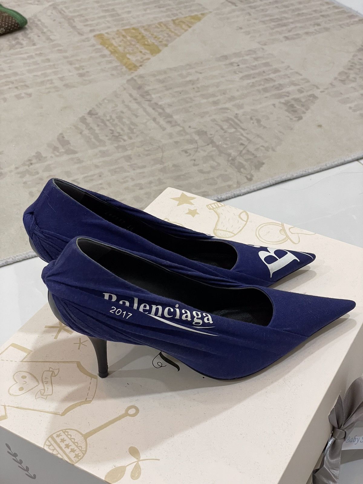 Balenciaga BALENCIAGA KNIFE LOGO PUMP Size US 5 / IT 35 - 2 Thumbnail