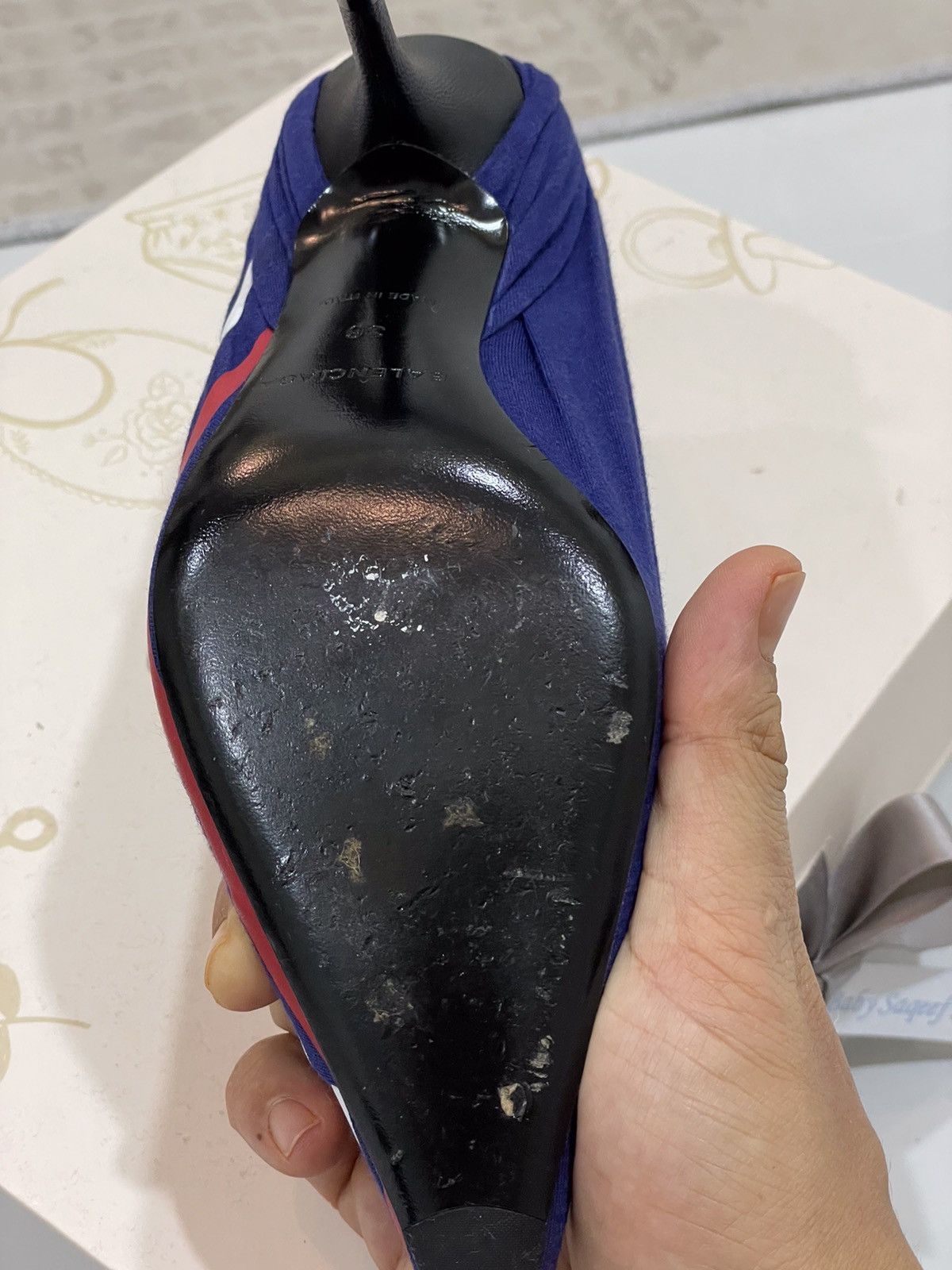 Balenciaga BALENCIAGA KNIFE LOGO PUMP Size US 5 / IT 35 - 6 Thumbnail