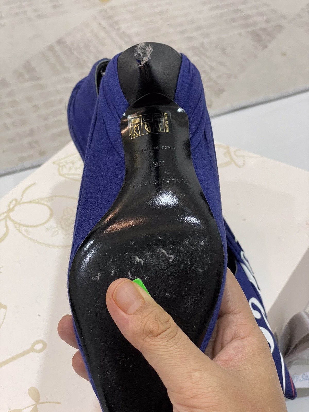 Balenciaga BALENCIAGA KNIFE LOGO PUMP Size US 5 / IT 35 - 4 Thumbnail