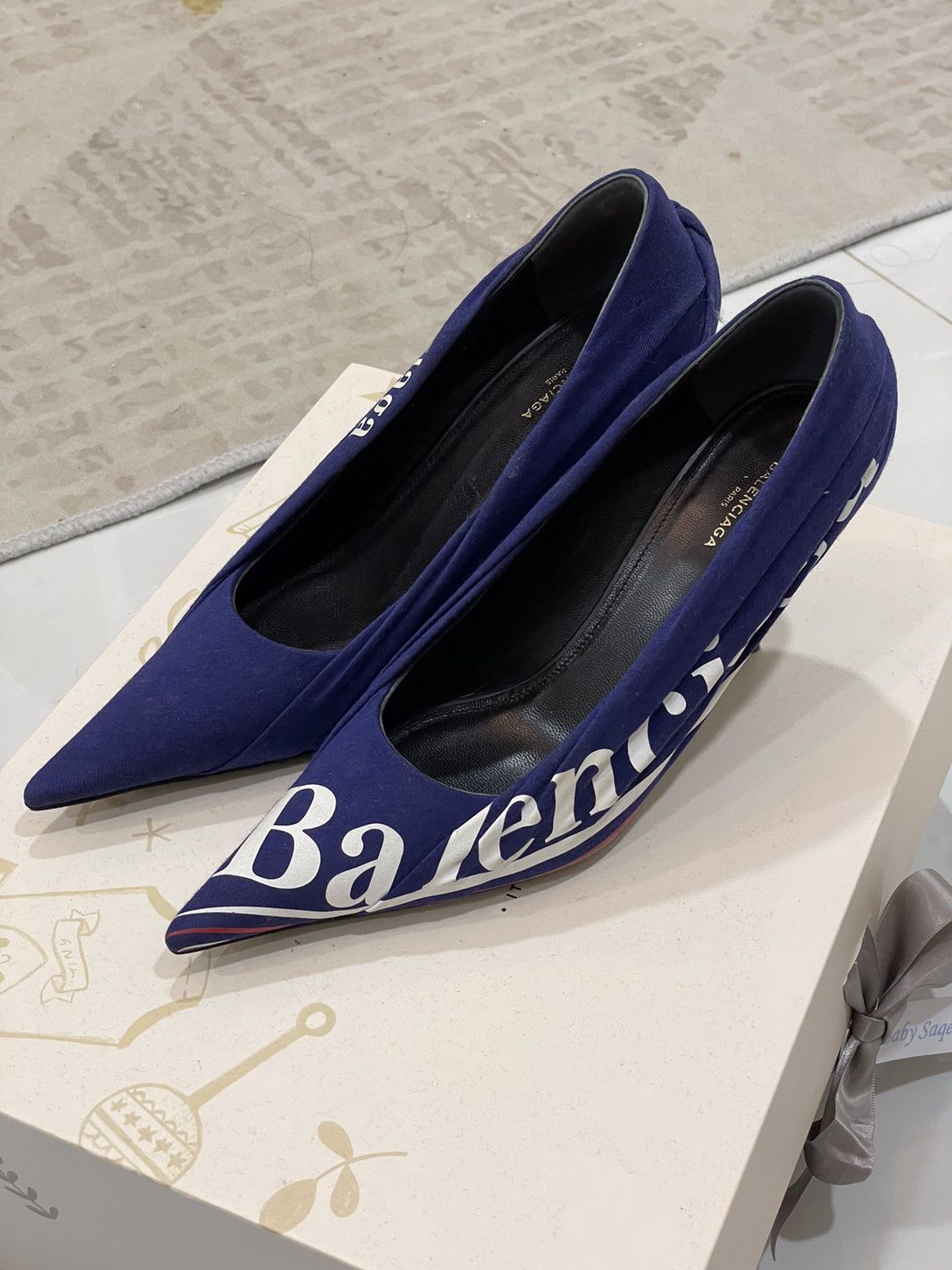 Balenciaga BALENCIAGA KNIFE LOGO PUMP Size US 5 / IT 35 - 1 Thumbnail