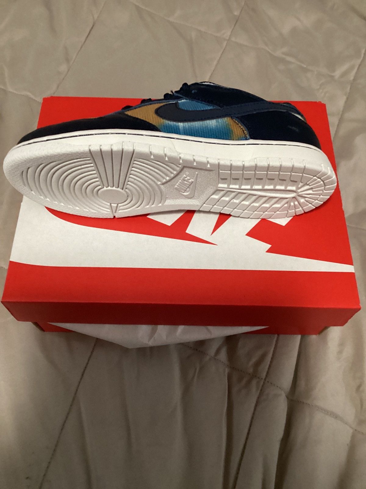 Nike Nike Dunk Low "Graffiti Navy" Size 3Y Size US 5 / IT 35 - 8 Thumbnail