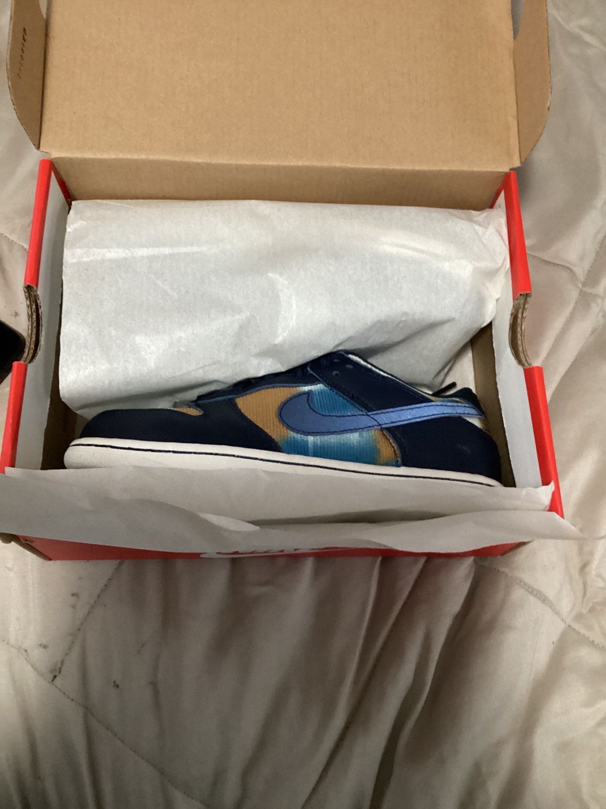 Nike Nike Dunk Low "Graffiti Navy" Size 3Y Size US 5 / IT 35 - 6 Thumbnail