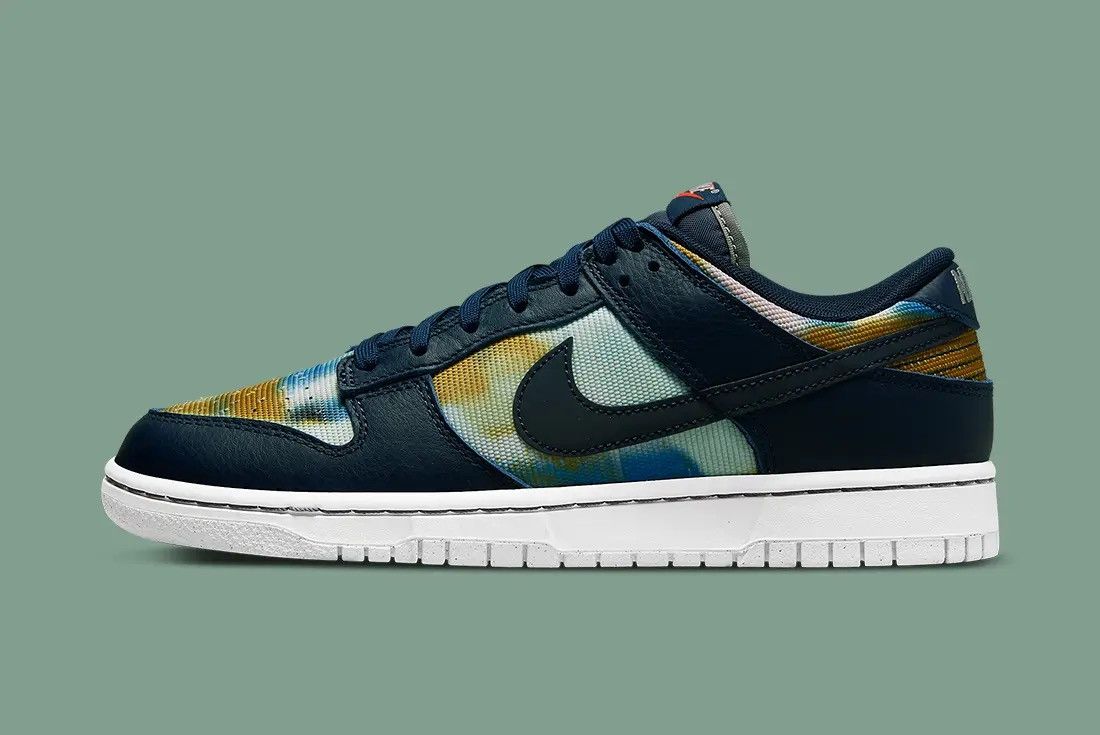 Nike Nike Dunk Low "Graffiti Navy" Size 3Y Size US 5 / IT 35 - 3 Thumbnail