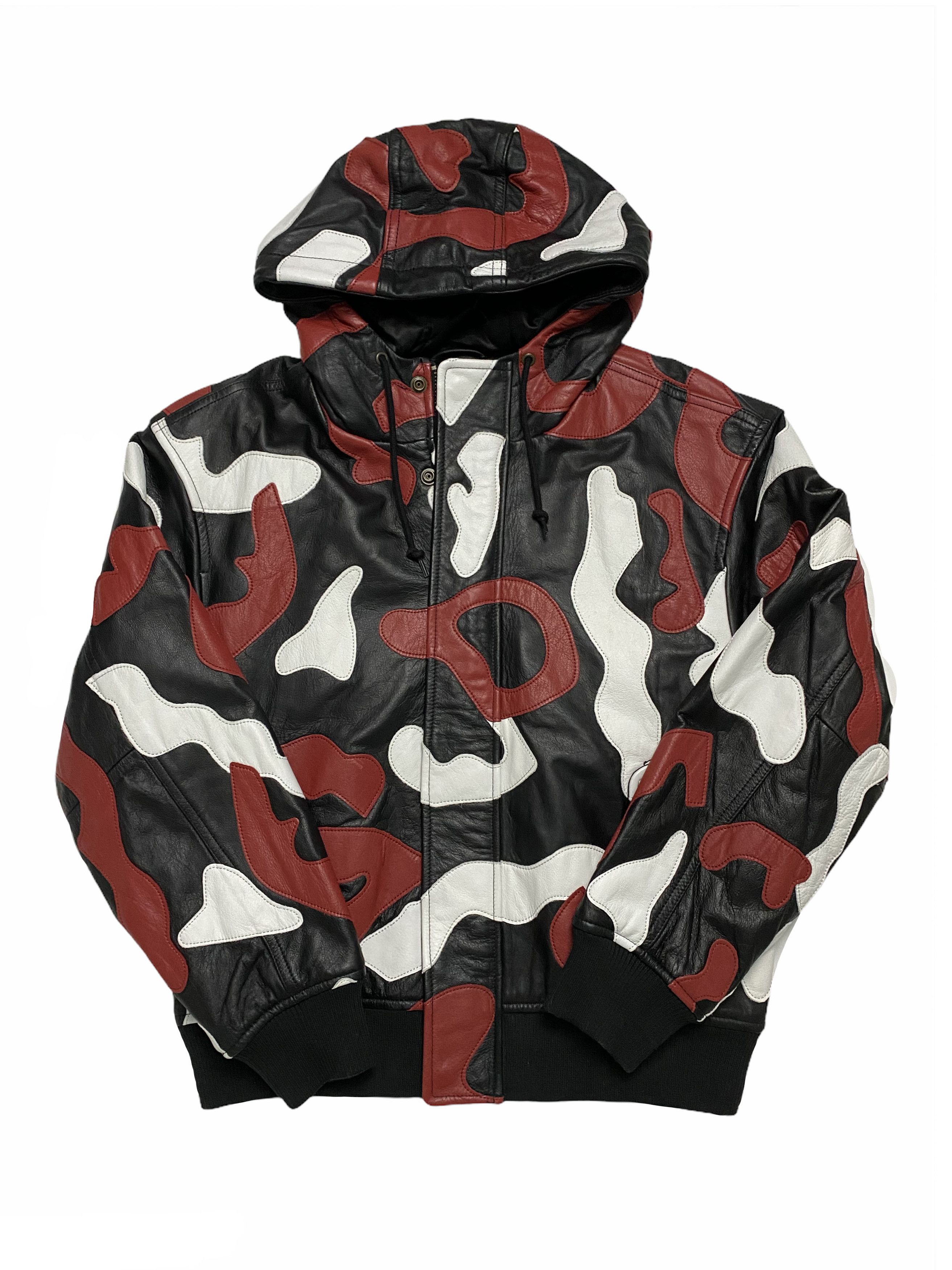 ジャケット・アウター supreme 18AW leather anorak snow camo Supreme anorak snow camo store