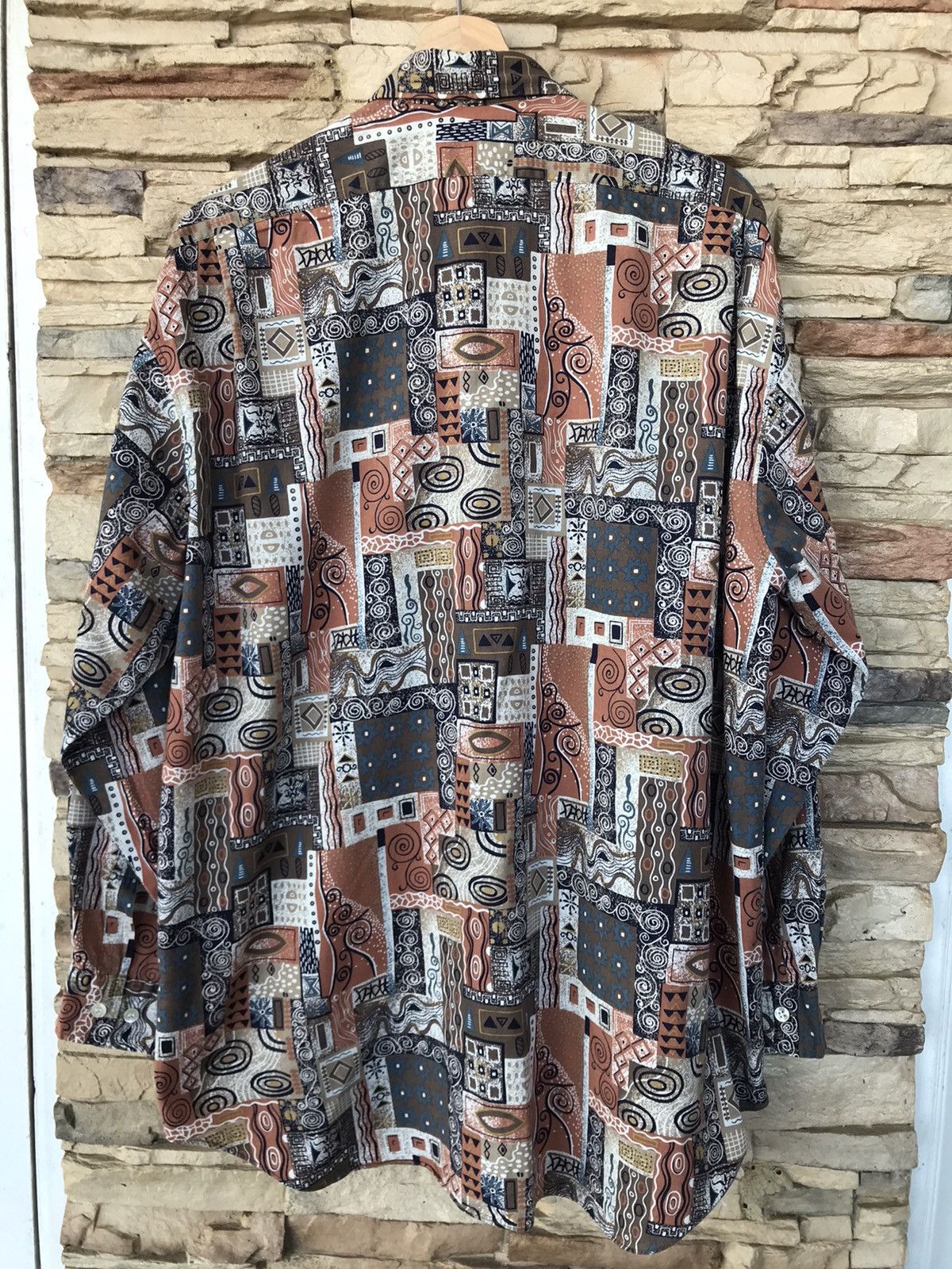 Vintage Pasadena Over Print Button Up Shirt Size US XXL / EU 58 / 5 - 2 Thumbnail