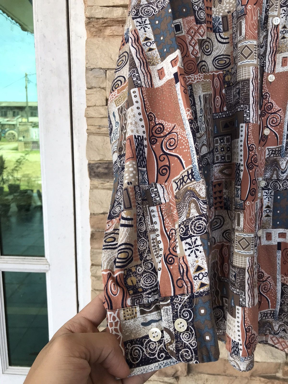 Vintage Pasadena Over Print Button Up Shirt Size US XXL / EU 58 / 5 - 4 Thumbnail