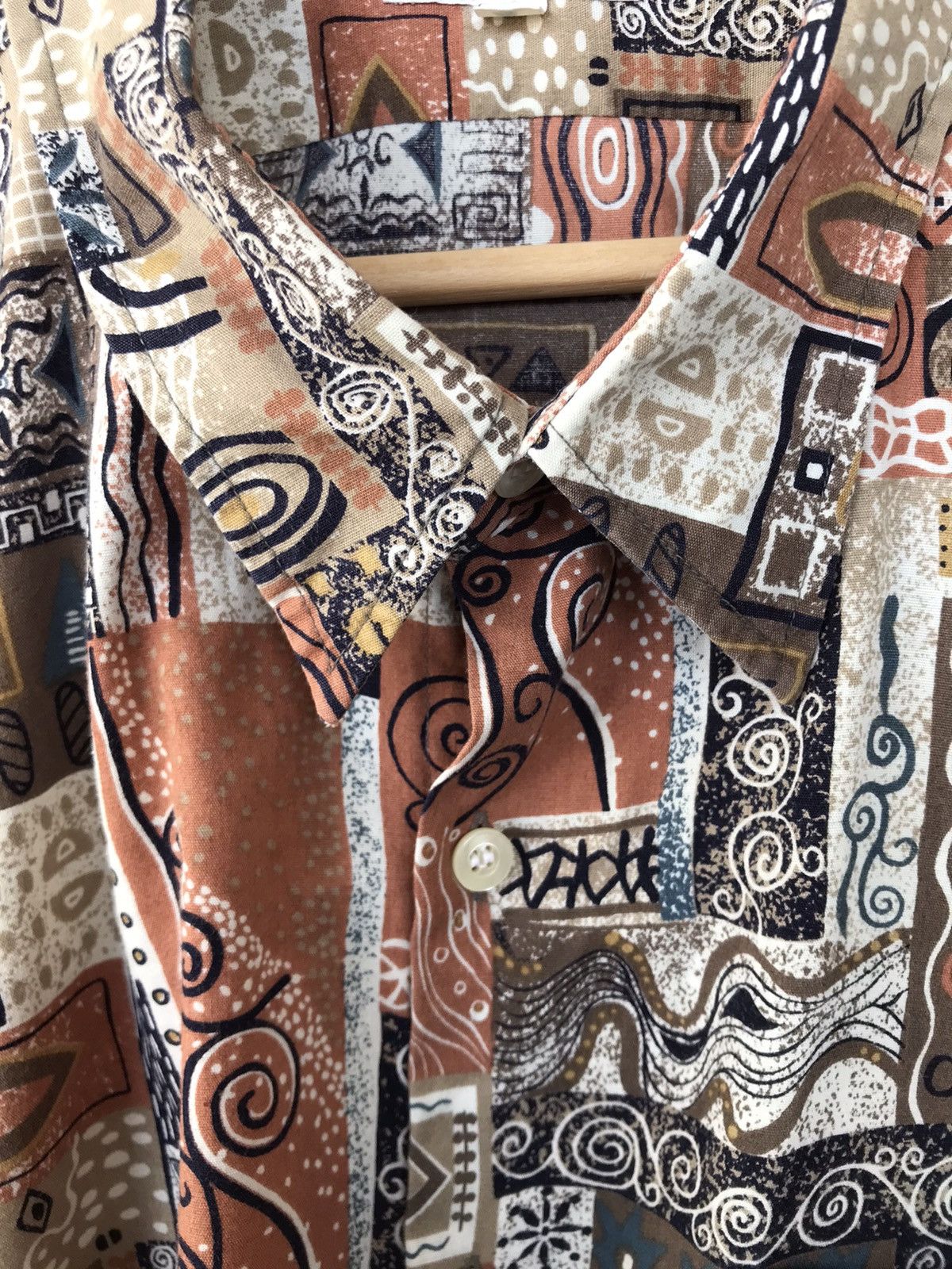 Vintage Pasadena Over Print Button Up Shirt Size US XXL / EU 58 / 5 - 7 Thumbnail