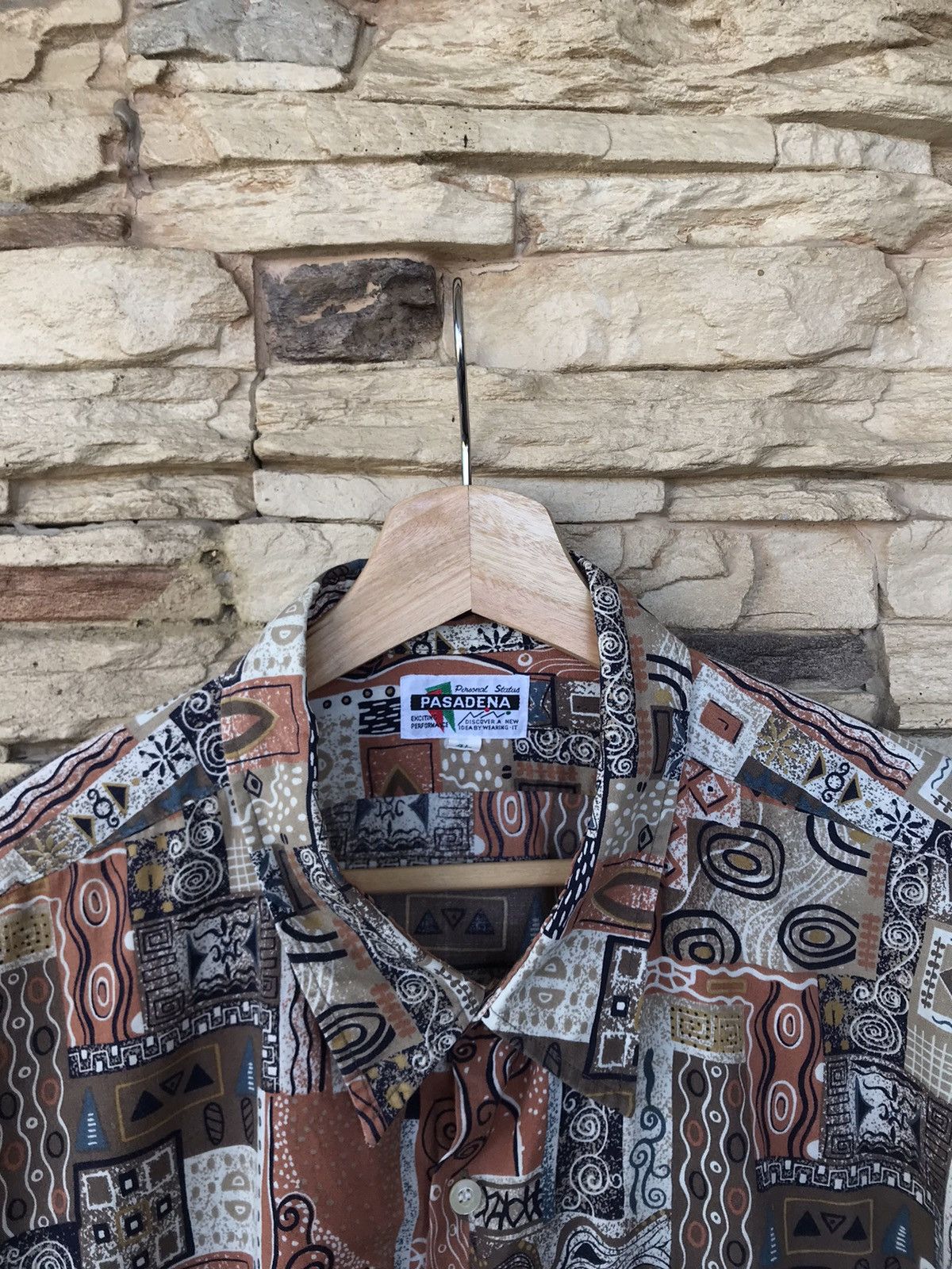 Vintage Pasadena Over Print Button Up Shirt Size US XXL / EU 58 / 5 - 3 Thumbnail